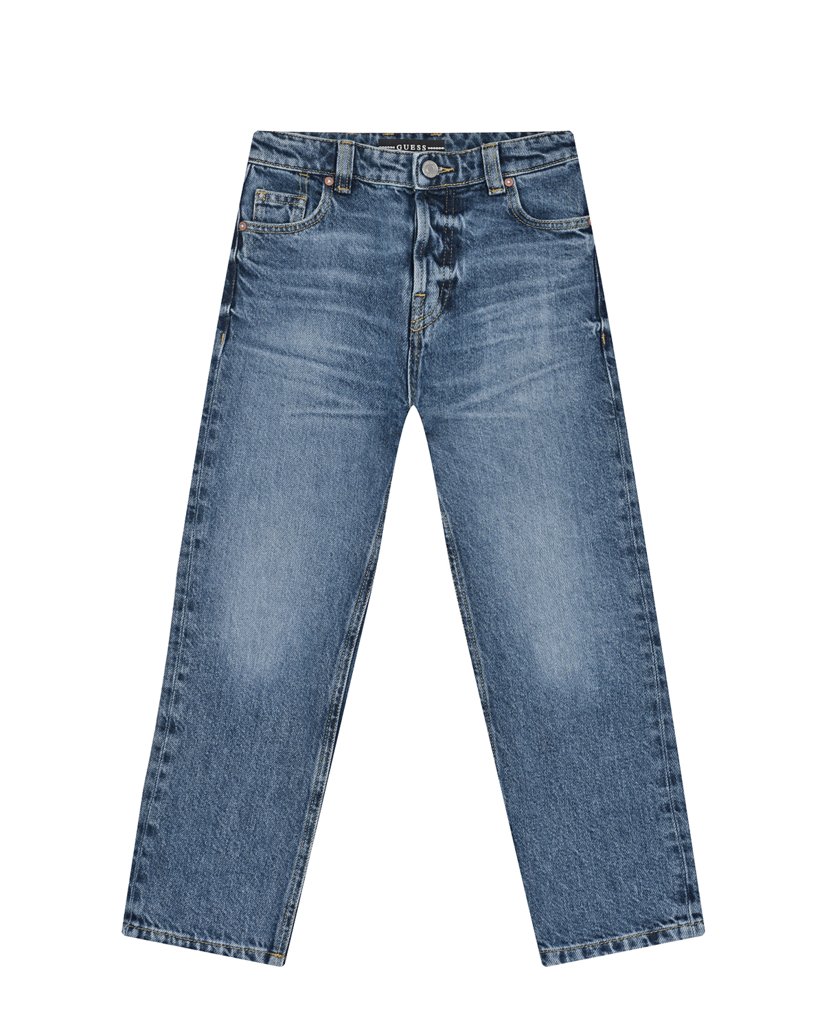Брюки джинсовые прямые Guess детские, размер 140, цвет синий