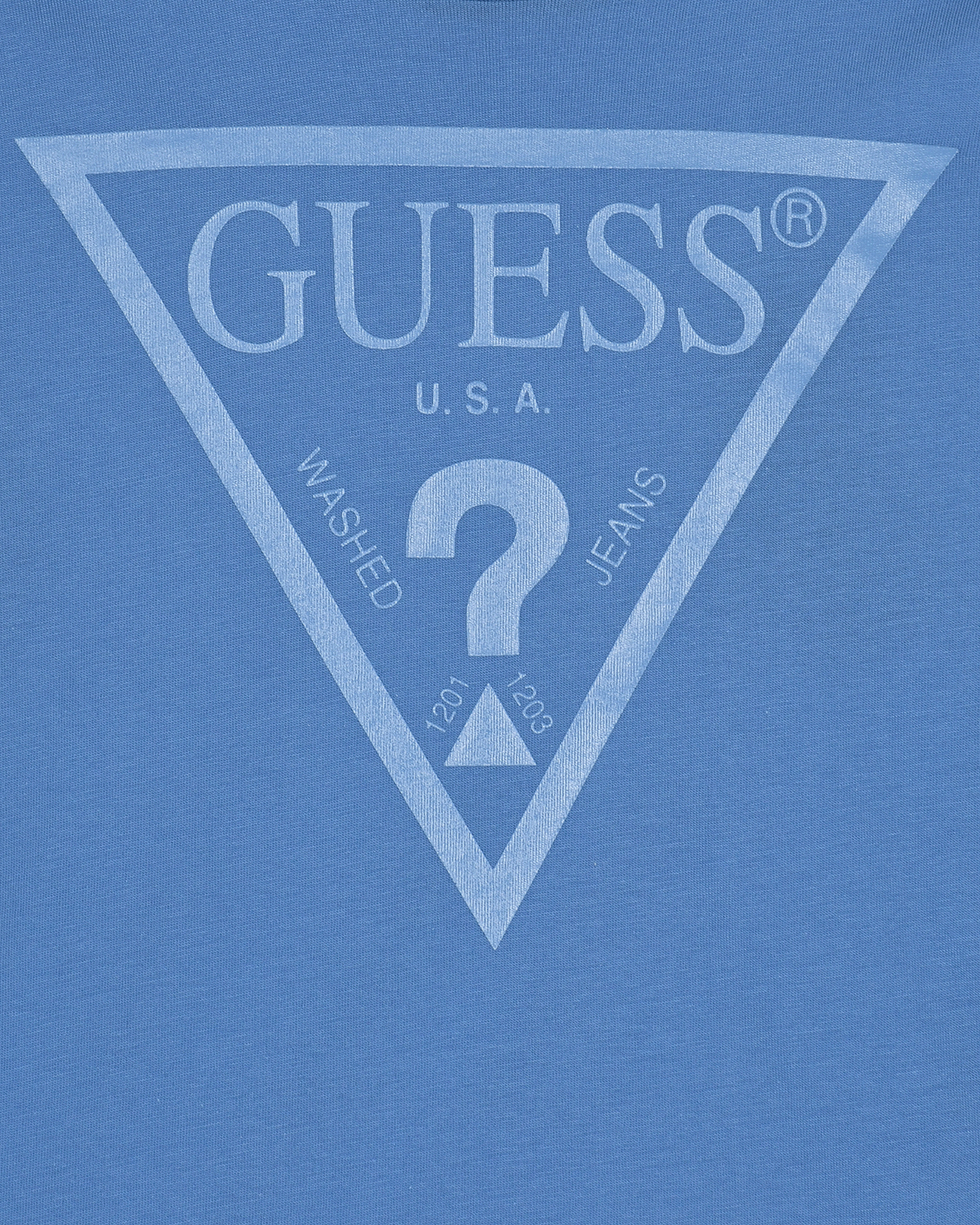 Голубая толстовка с лого Guess детская, размер 122, цвет синий - фото 3