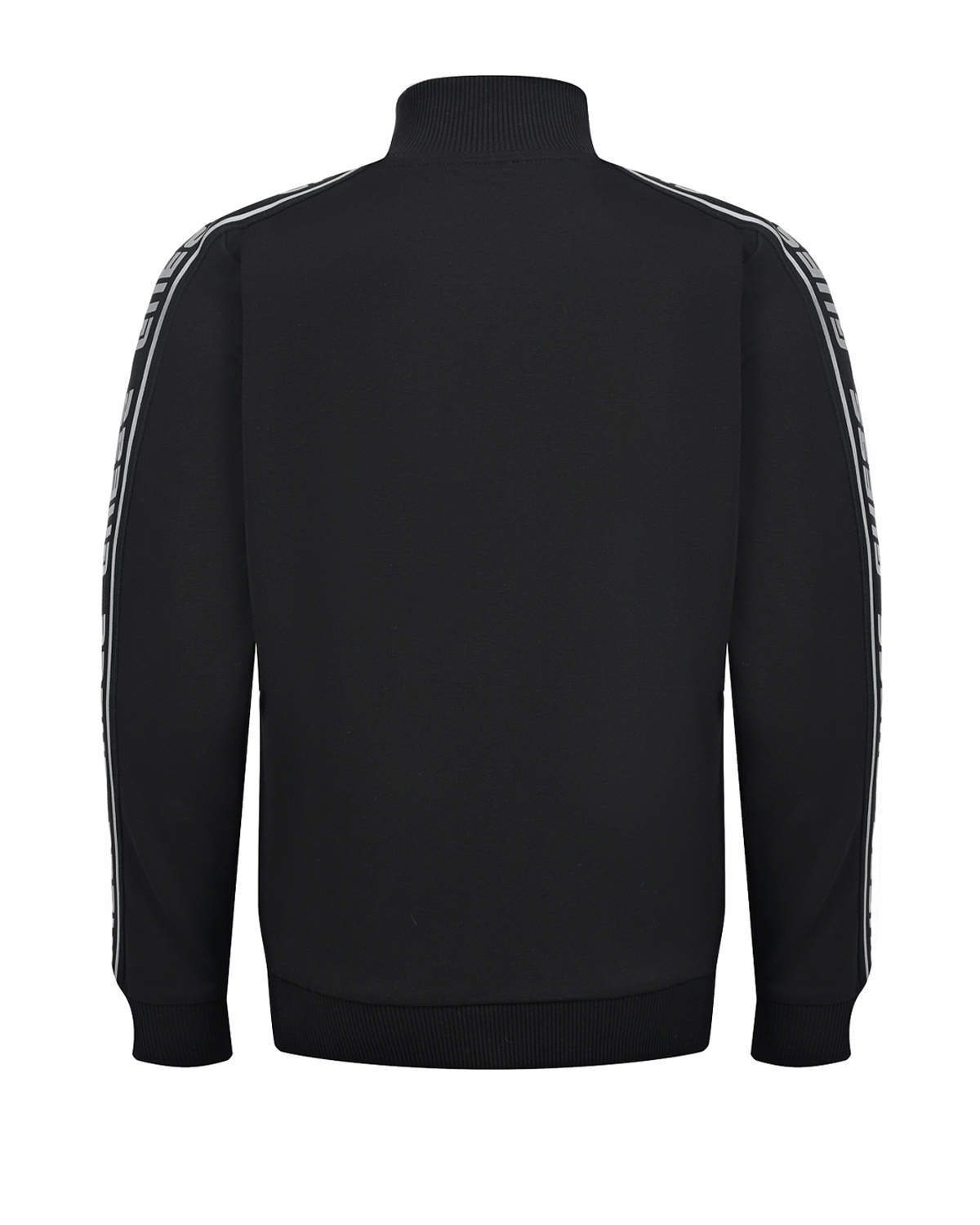 Черная спортивная куртка с лампасами Guess детская, размер 128, цвет черный - фото 2