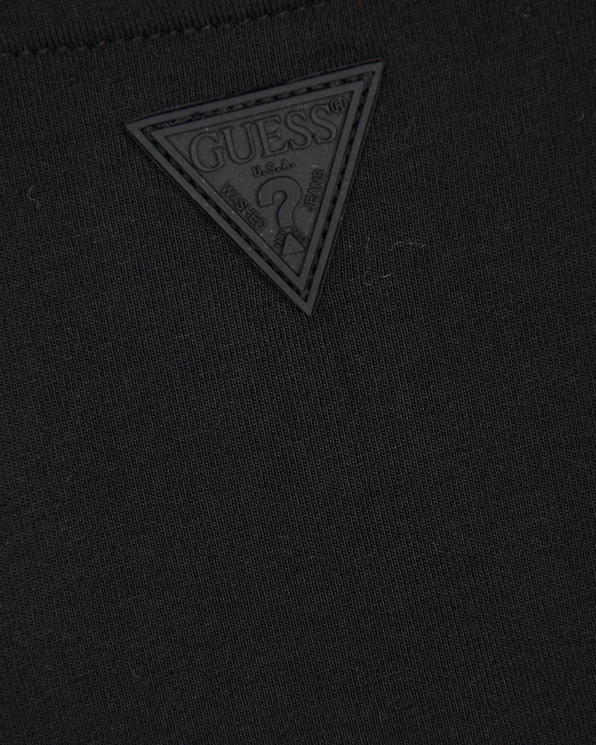 Черная футболка с объемным лого Guess детская, размер 128, цвет черный - фото 4