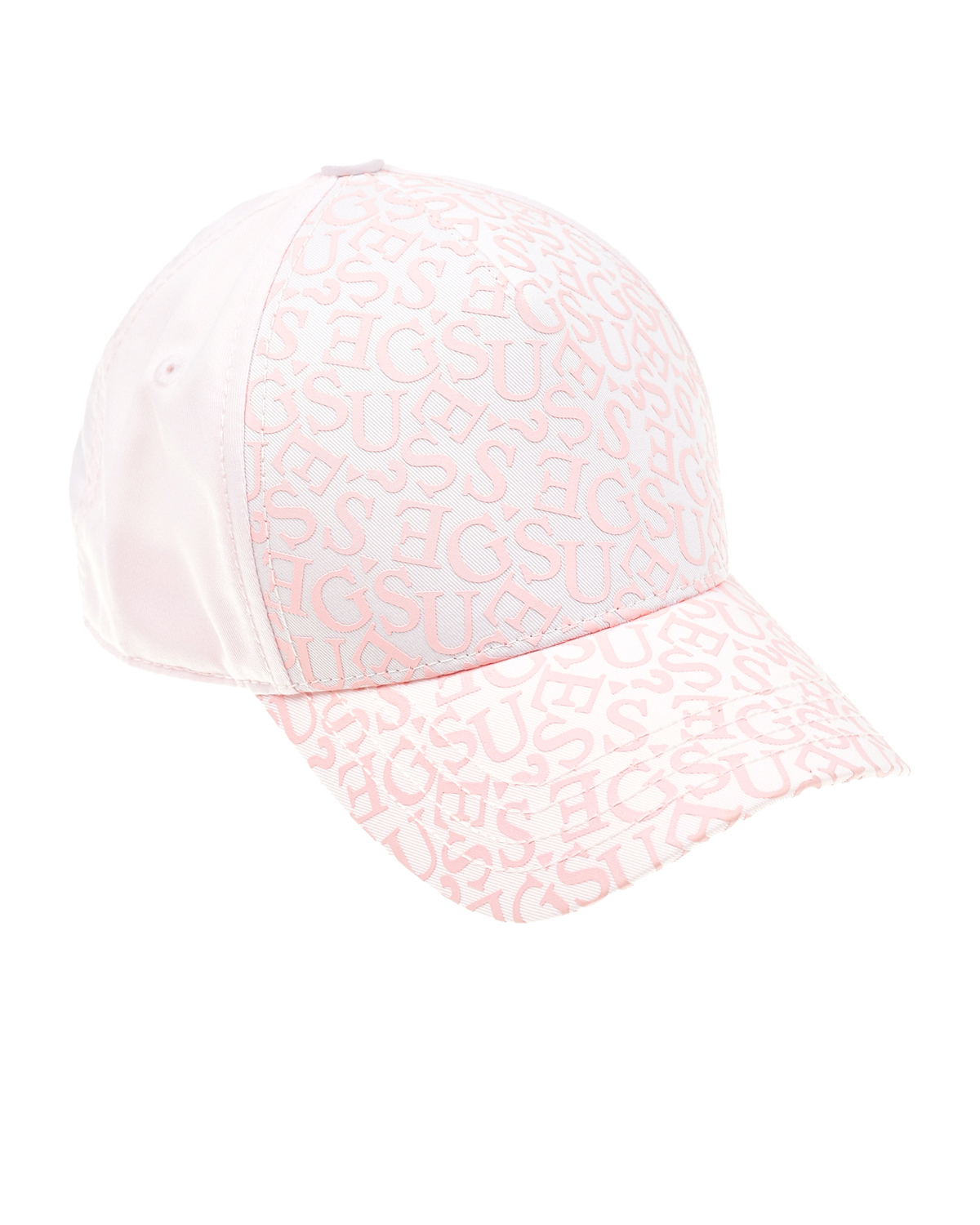 Розовая кепка со сплошным лого Guess детская, размер unica, цвет розовый