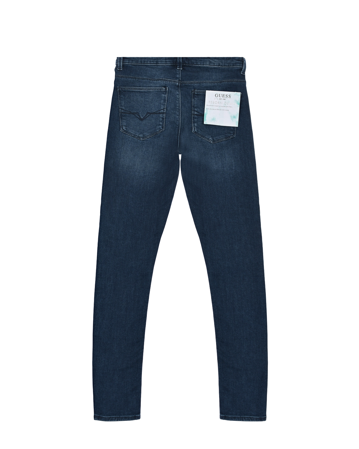 Синие джинсы skinny Guess детские, размер 122, цвет синий - фото 2