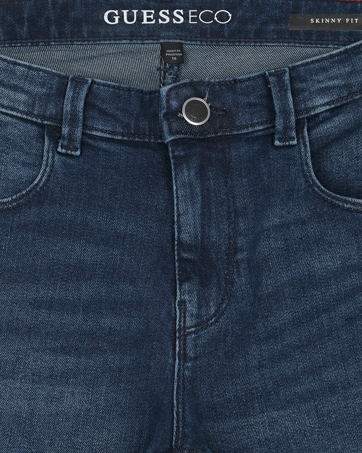 Синие джинсы skinny Guess детские, размер 122, цвет синий - фото 3