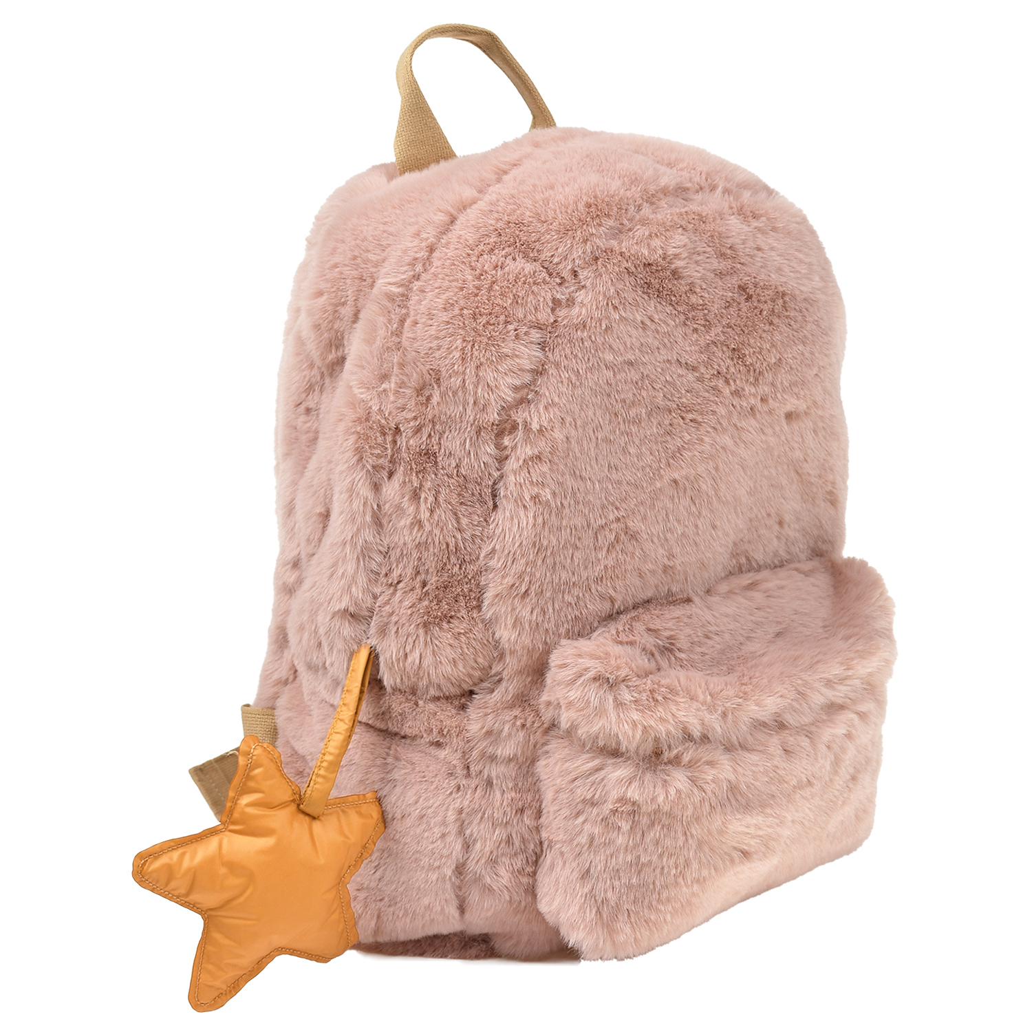 Розовый плюшевый рюкзак, 28x22x18 см IL Gufo детский, размер unica - фото 2