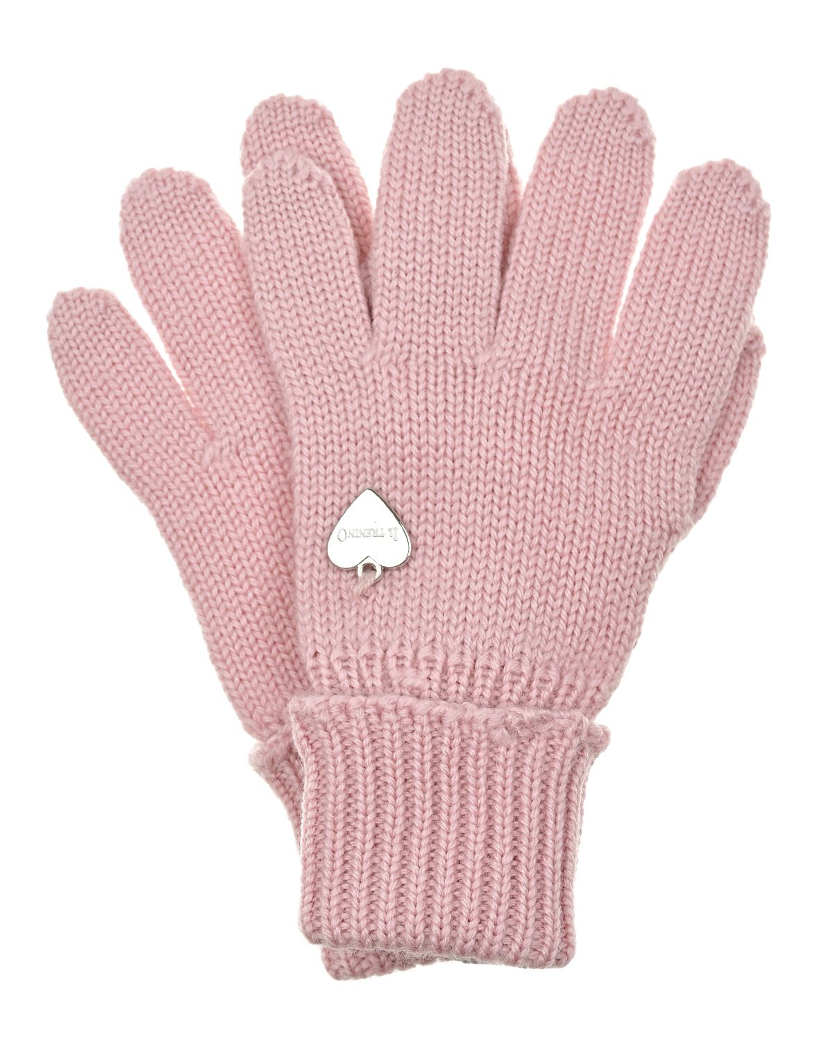 Розовые перчатки из шерсти Il Trenino детские, размер 1, цвет розовый - фото 1