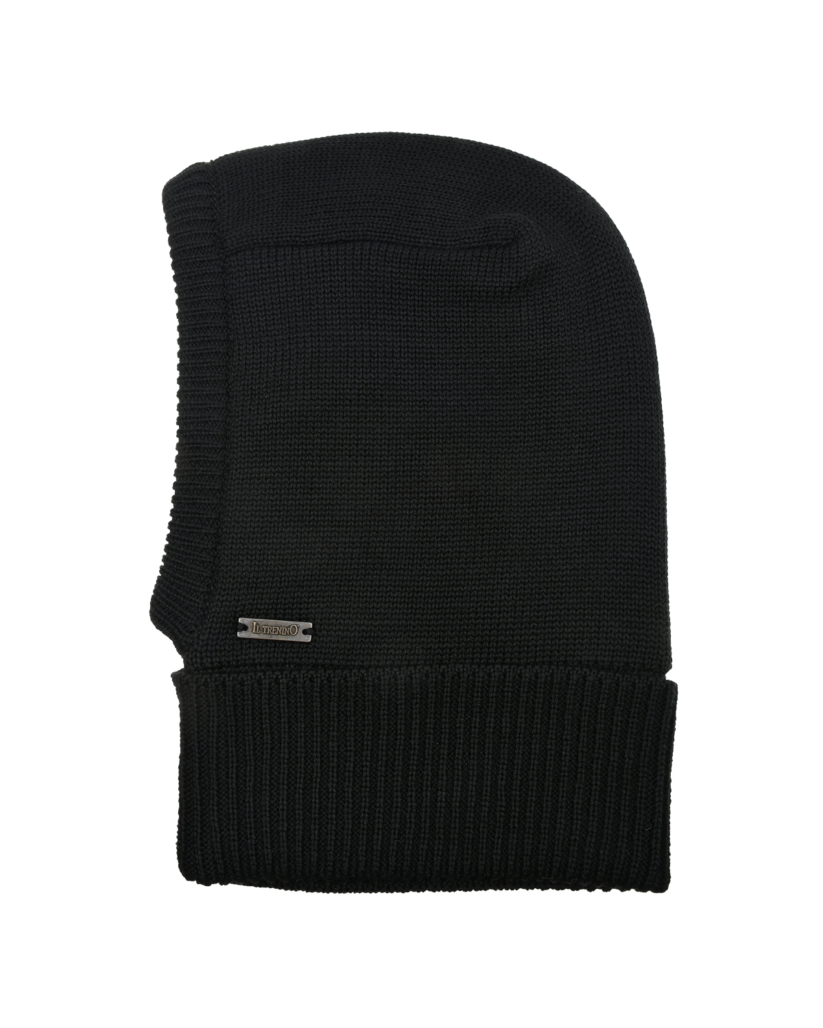 Черная шапка-шлем с флисовой подкладкой Il Trenino детская, размер 55, цвет черный - фото 1