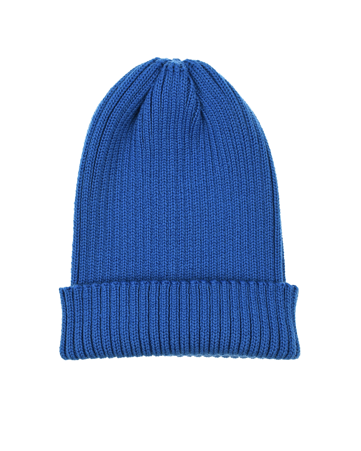 Синяя шапка с отворотом Jan&Sofie детская, размер 53, цвет синий