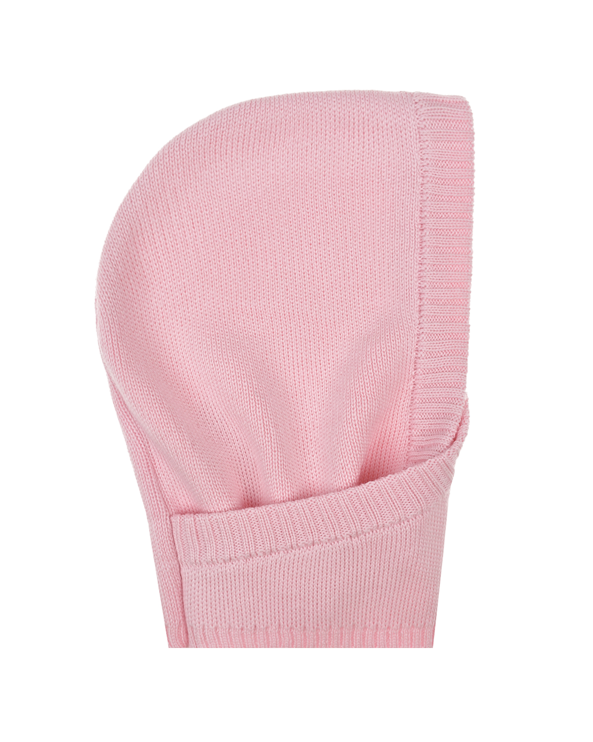 Розовая шапка-шлем из шерсти Jan&Sofie детская, размер 53, цвет розовый