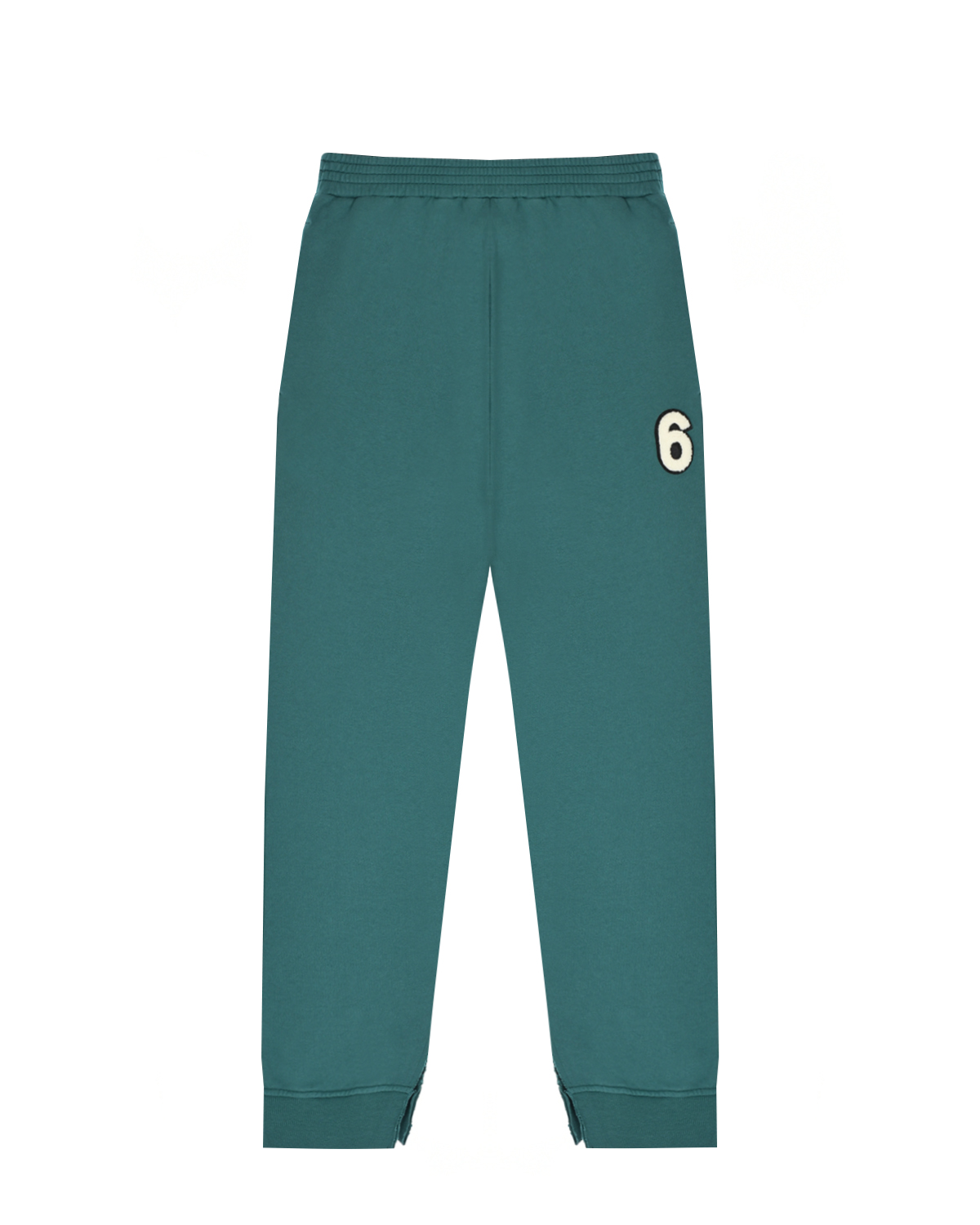 Зеленые спортивные брюки MM6 Maison Margiela детские, размер 140, цвет зеленый