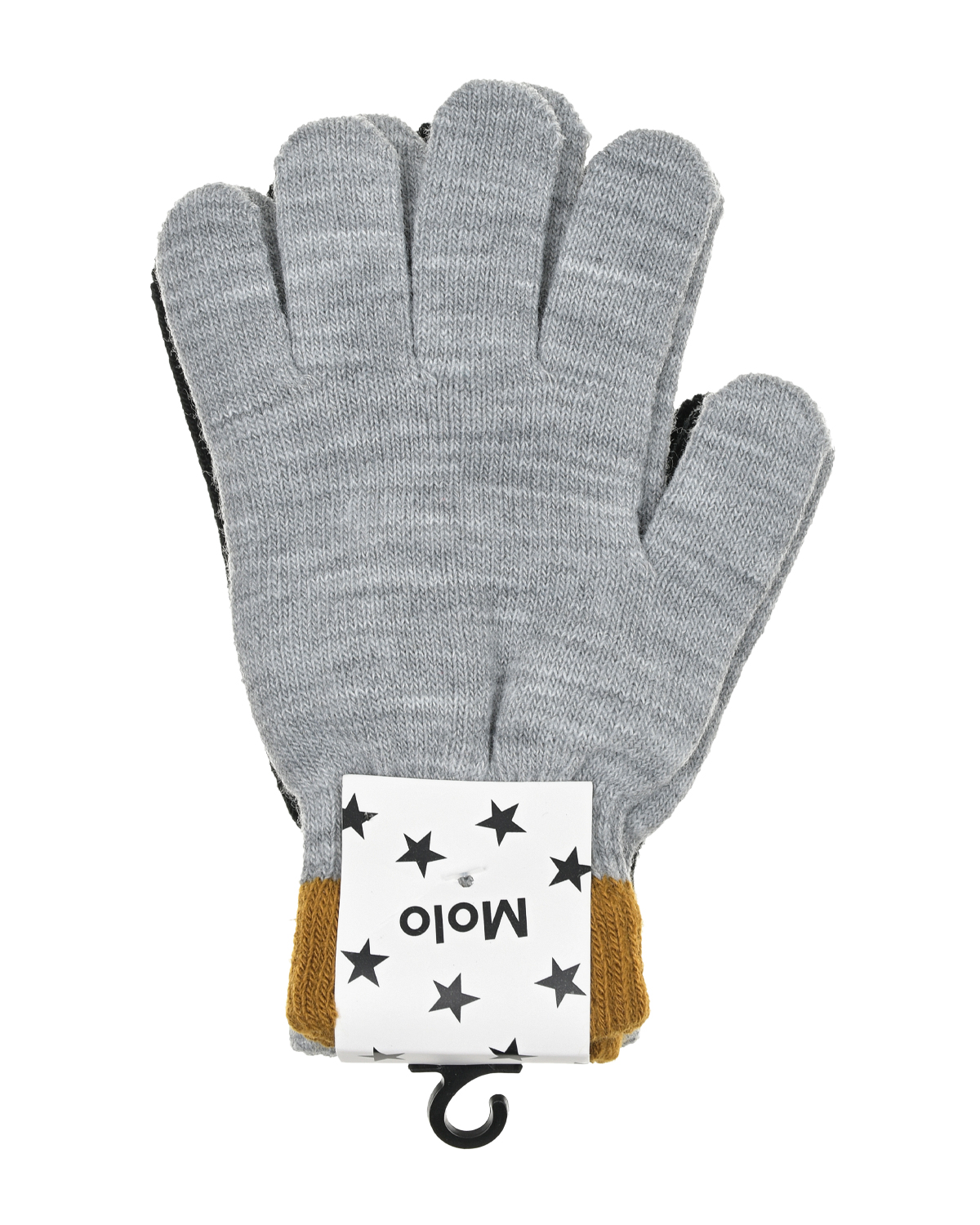 Перчатки 2 шт, черный/серый Molo детские, размер 176, цвет мультиколор