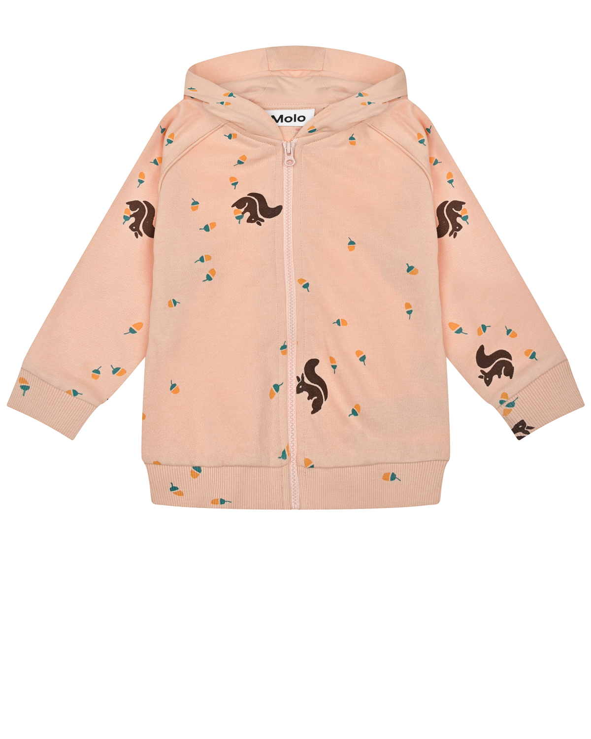 Розовая спортивная куртка Dorothy Gathering Molo детская, размер 80, цвет бежевый - фото 1