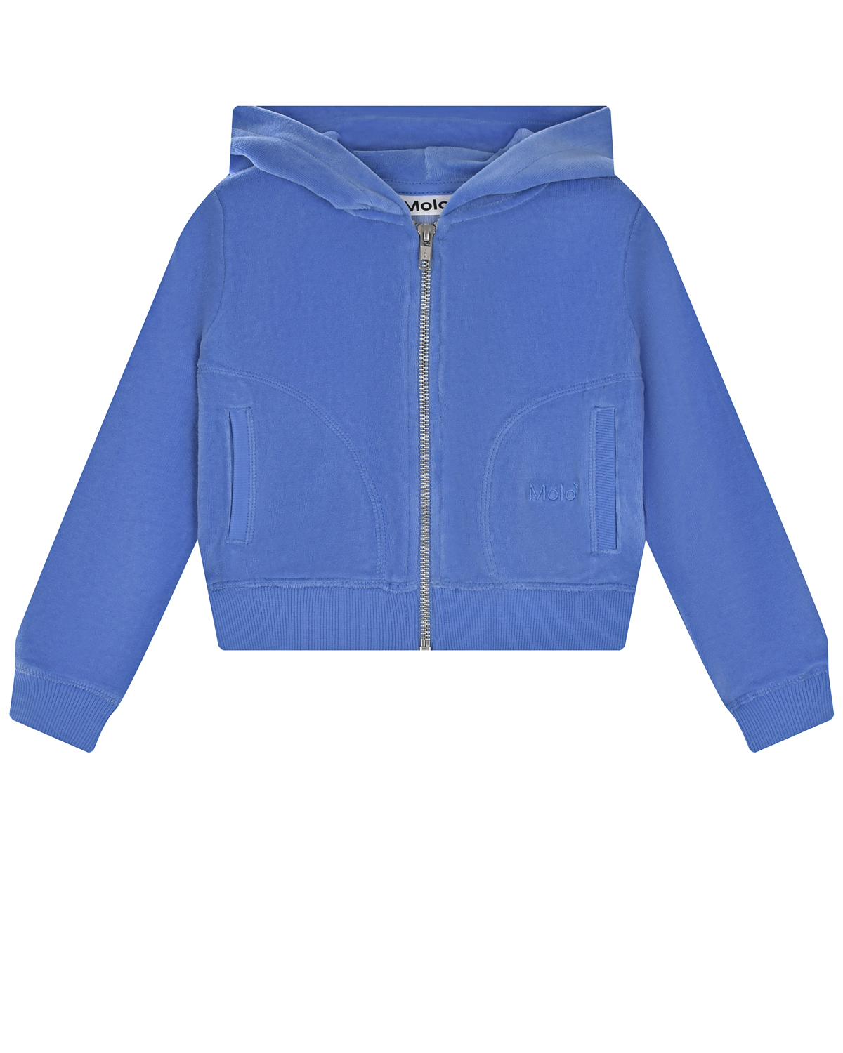 Голубая спортивная куртка Azurine Molo детская, размер 104, цвет голубой