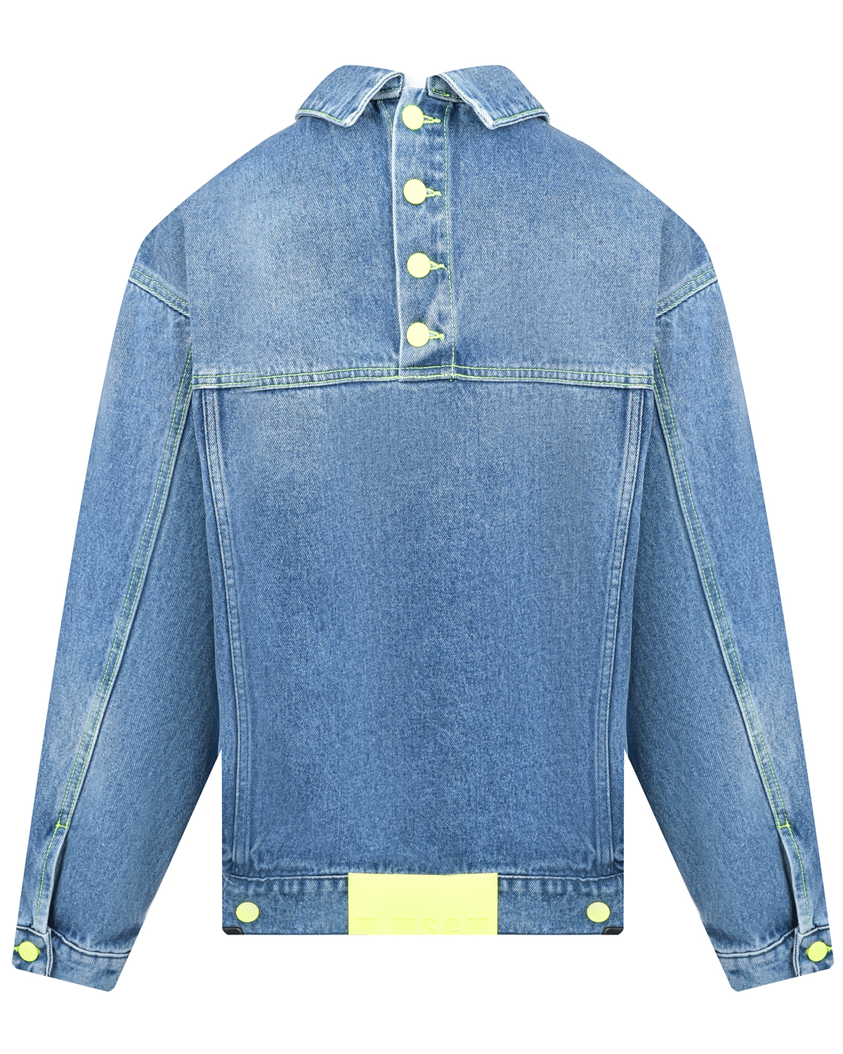 Голубая джинсовая куртка MSGM, размер 40, цвет голубой - фото 4