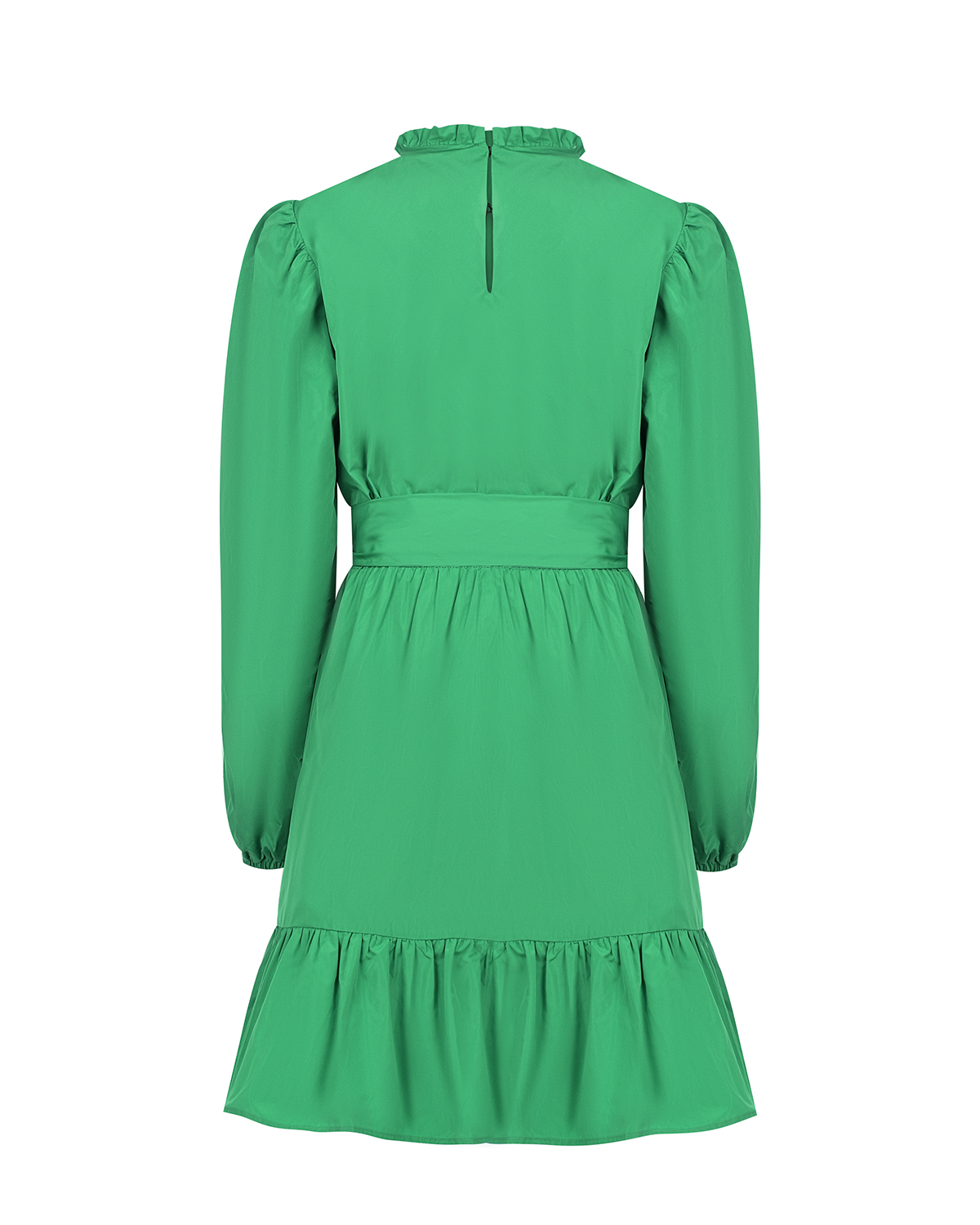 Зеленое платье с поясом MSGM детское, размер 128, цвет зеленый - фото 2