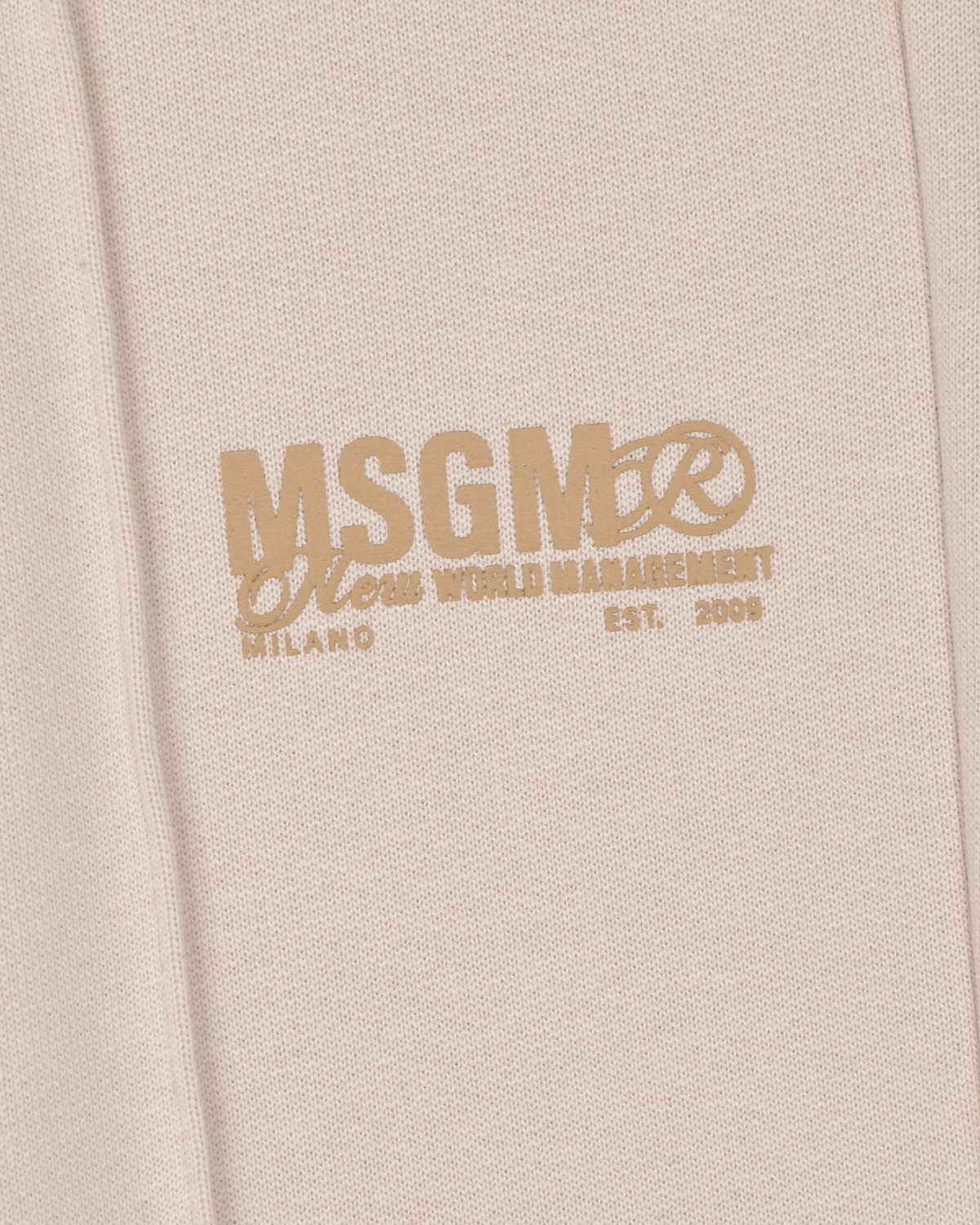 Спортивные брюки кремового цвета MSGM детские, размер 116 - фото 3