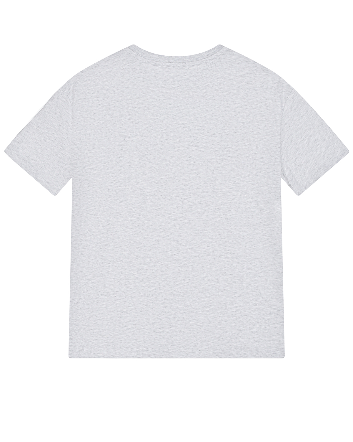 Серая футболка с крупным лого MSGM детская, размер 128, цвет серый - фото 2