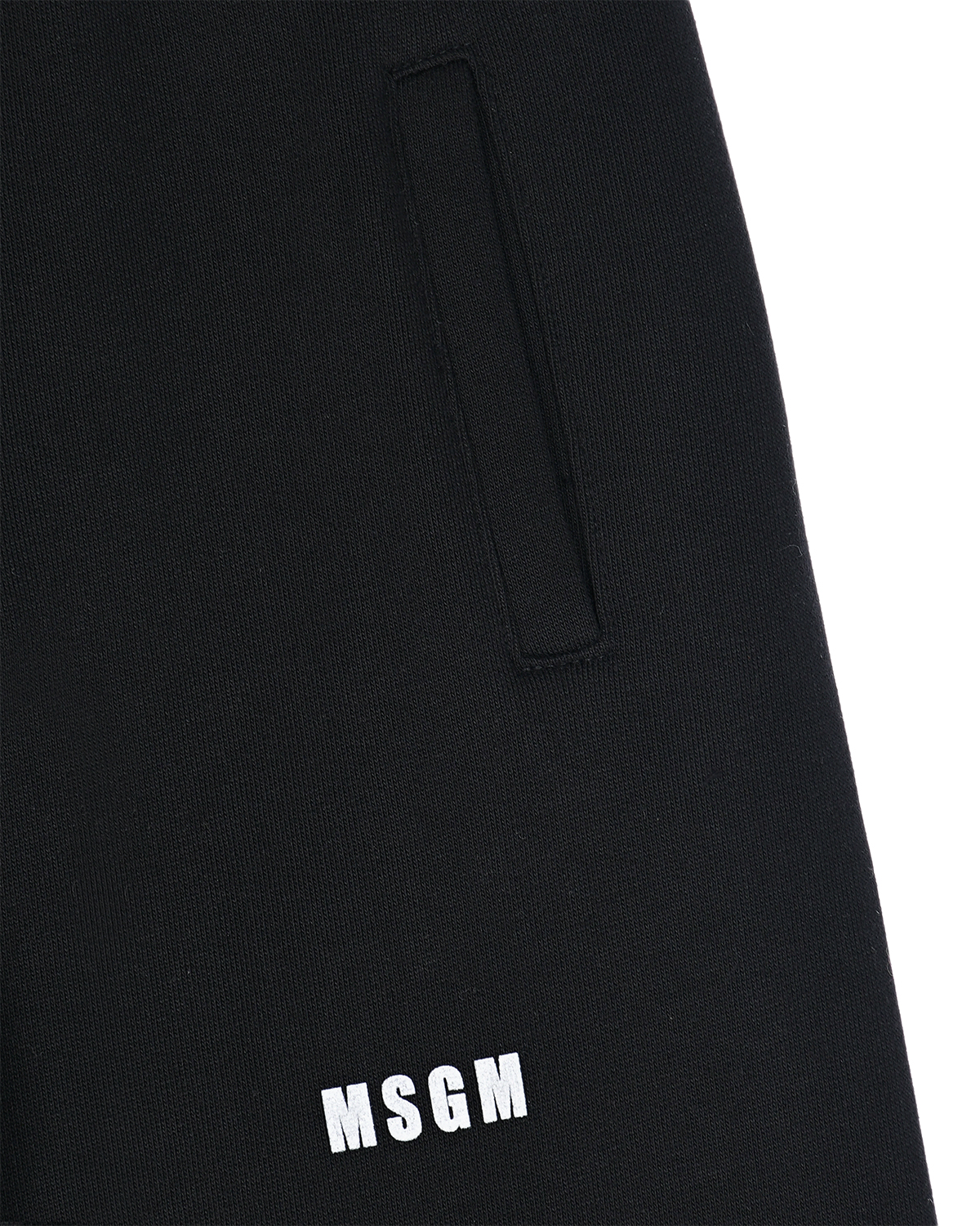 Черные спортивные брюки с принтом "кляксы" MSGM детские, размер 128, цвет черный - фото 3