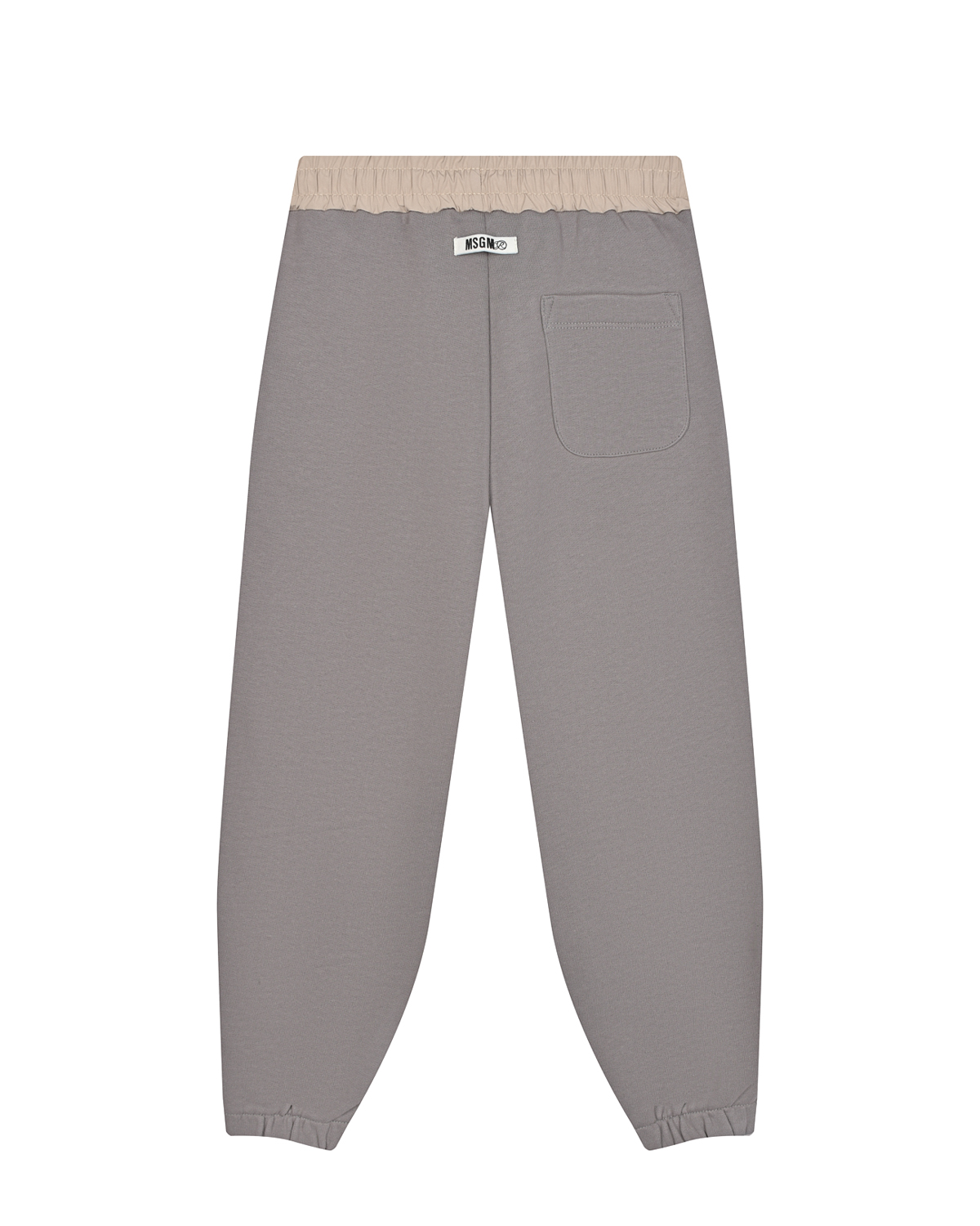 Серые спортивные брюки с лого MSGM детские, размер 152, цвет серый - фото 2