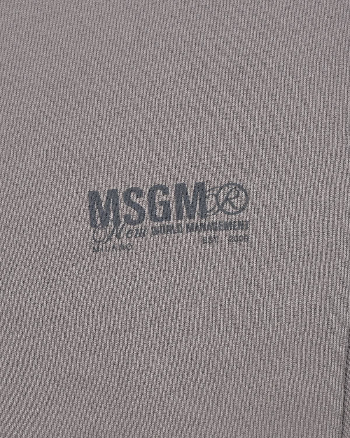 Серые спортивные брюки с лого MSGM детские, размер 152, цвет серый - фото 3