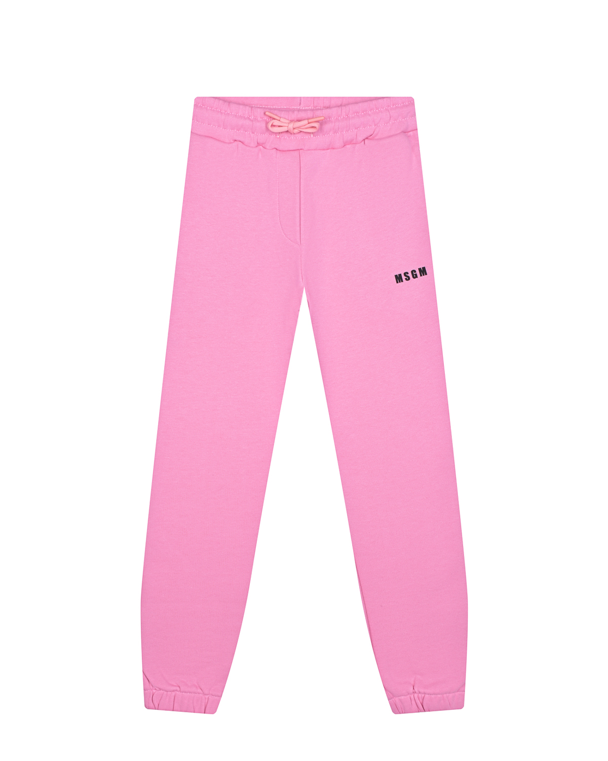 Розовые спортивные брюки с лого MSGM детские, размер 116, цвет розовый - фото 1