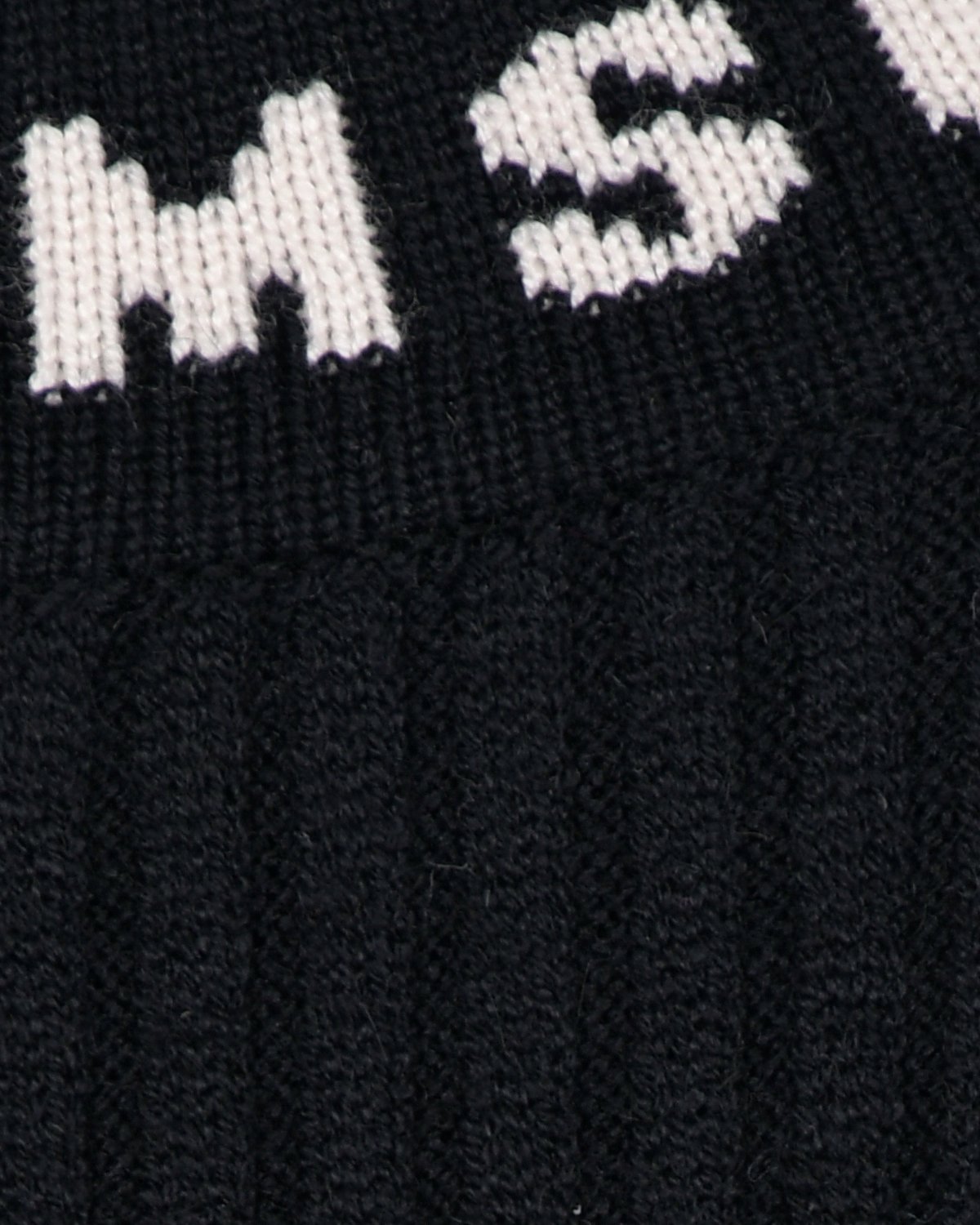 Черный свитер с белым лого MSGM детский, размер 152 - фото 3