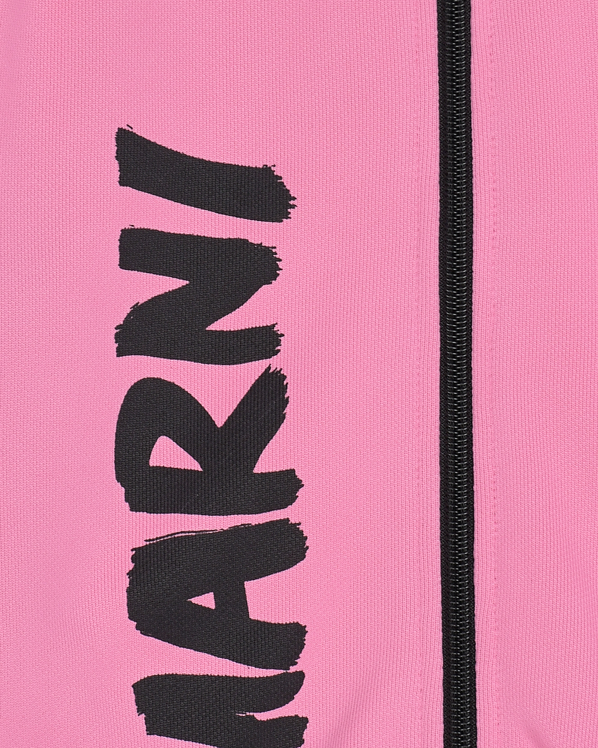 Розовая спортивная куртка с черным лого MARNI детская, размер 140, цвет розовый - фото 3