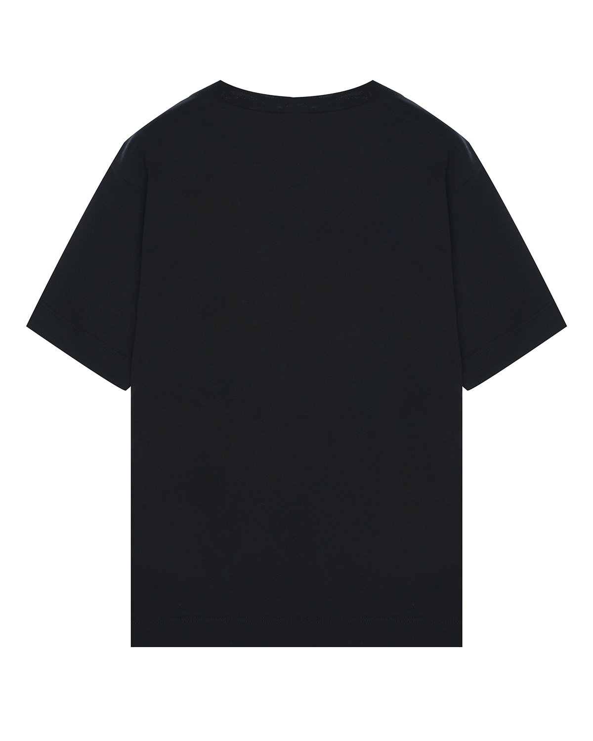 Черная футболка с белым лого MARNI детская, размер 128, цвет черный - фото 2