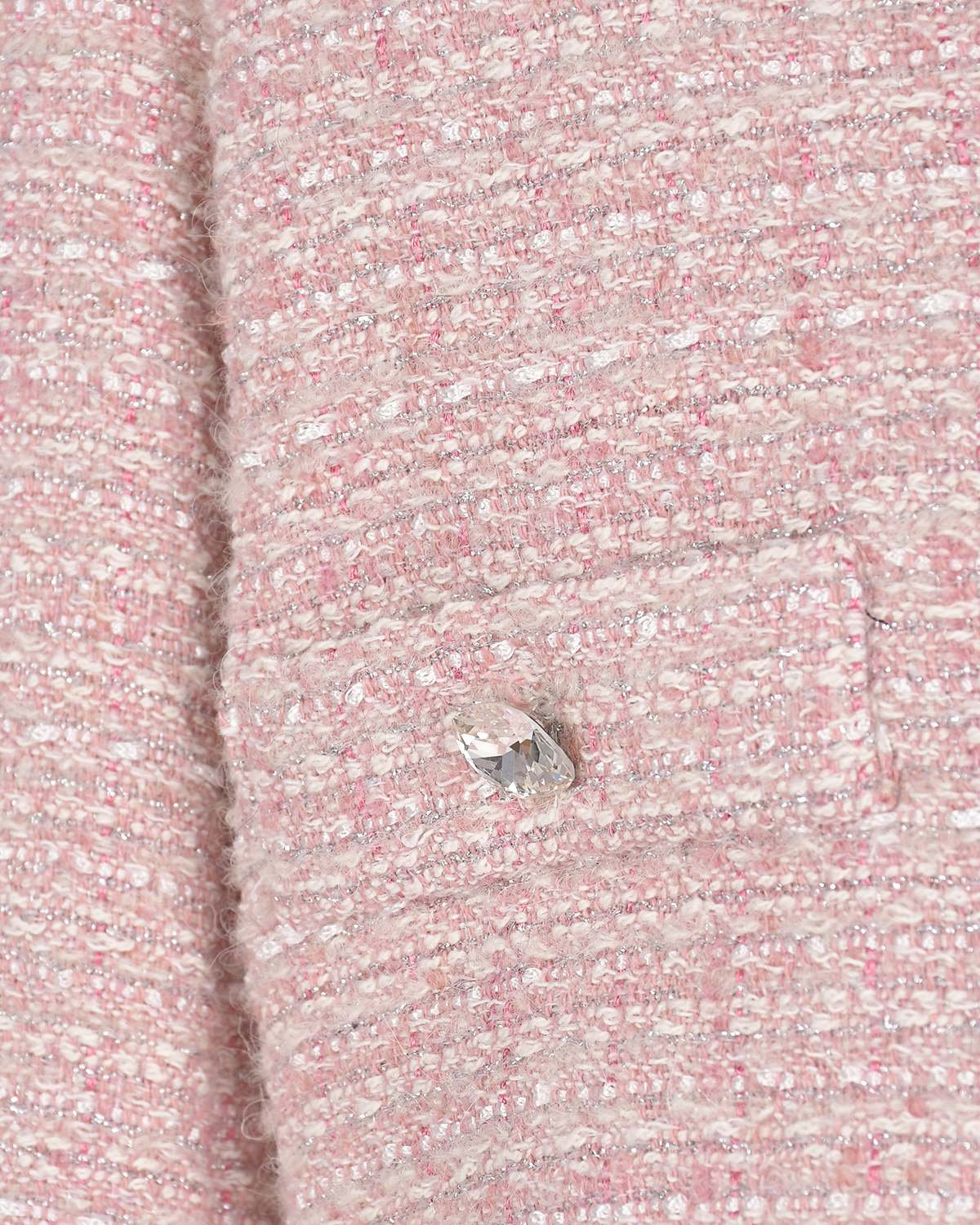 Укороченный розовый жакет Monnalisa детский, размер 128 - фото 3