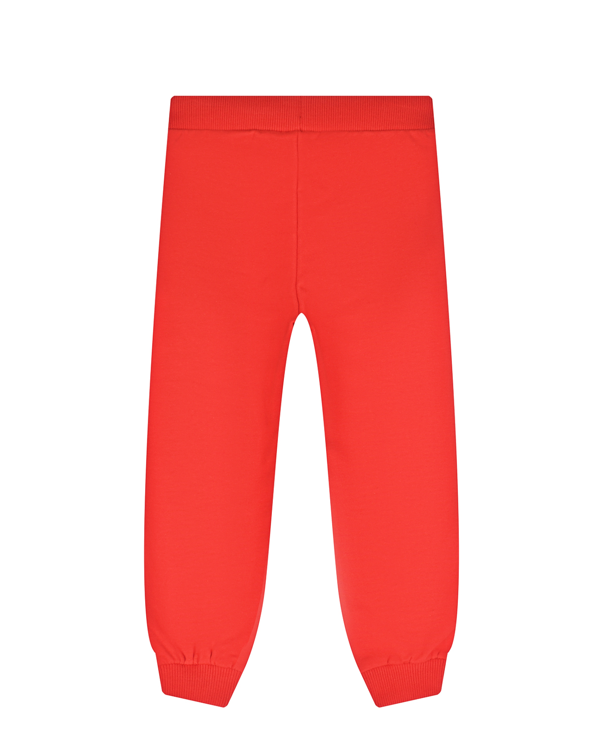 Красные спортивные брюки с вертикальным лого Moschino детские, размер 104, цвет красный - фото 2