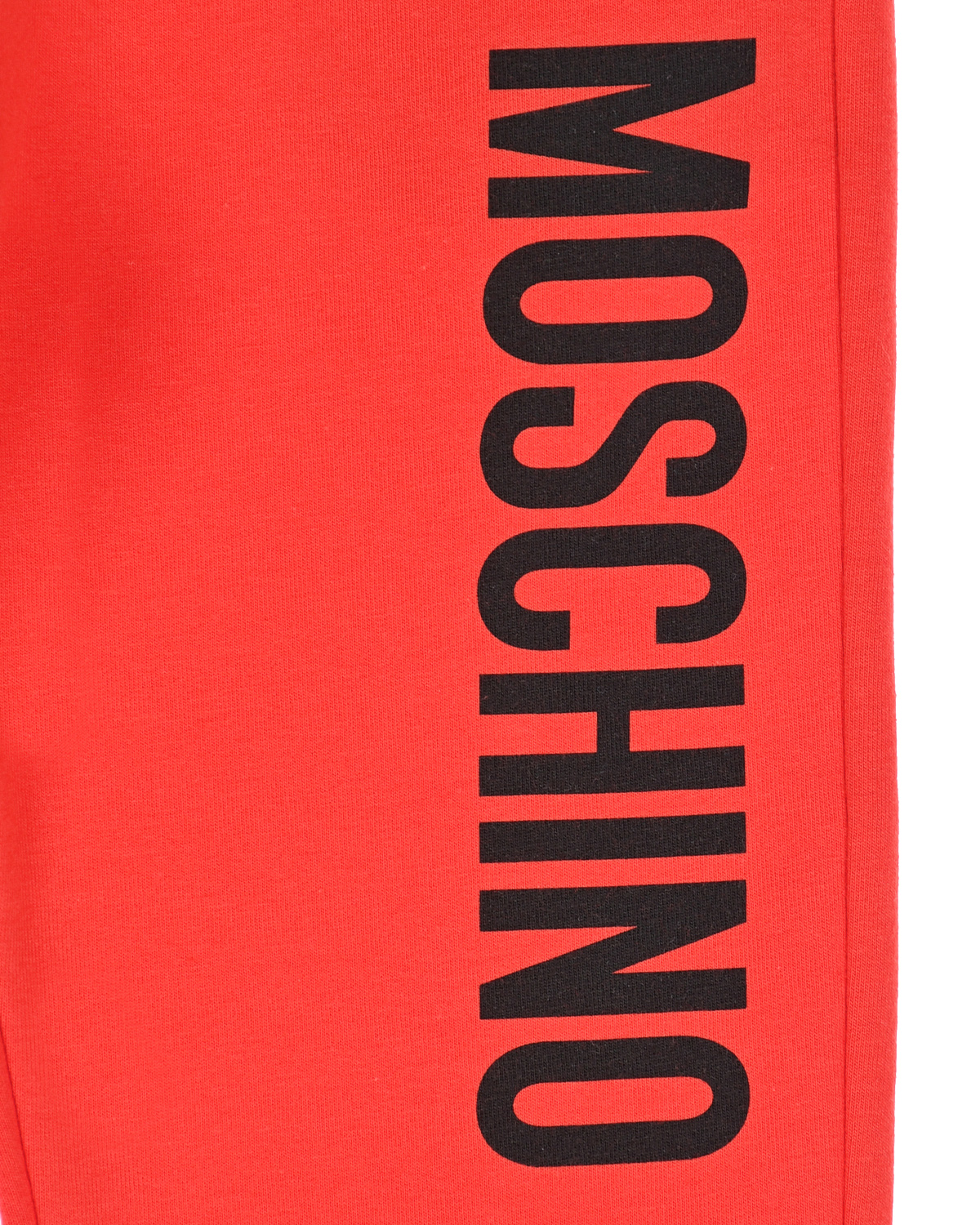 Красные спортивные брюки с вертикальным лого Moschino детские, размер 104, цвет красный - фото 3