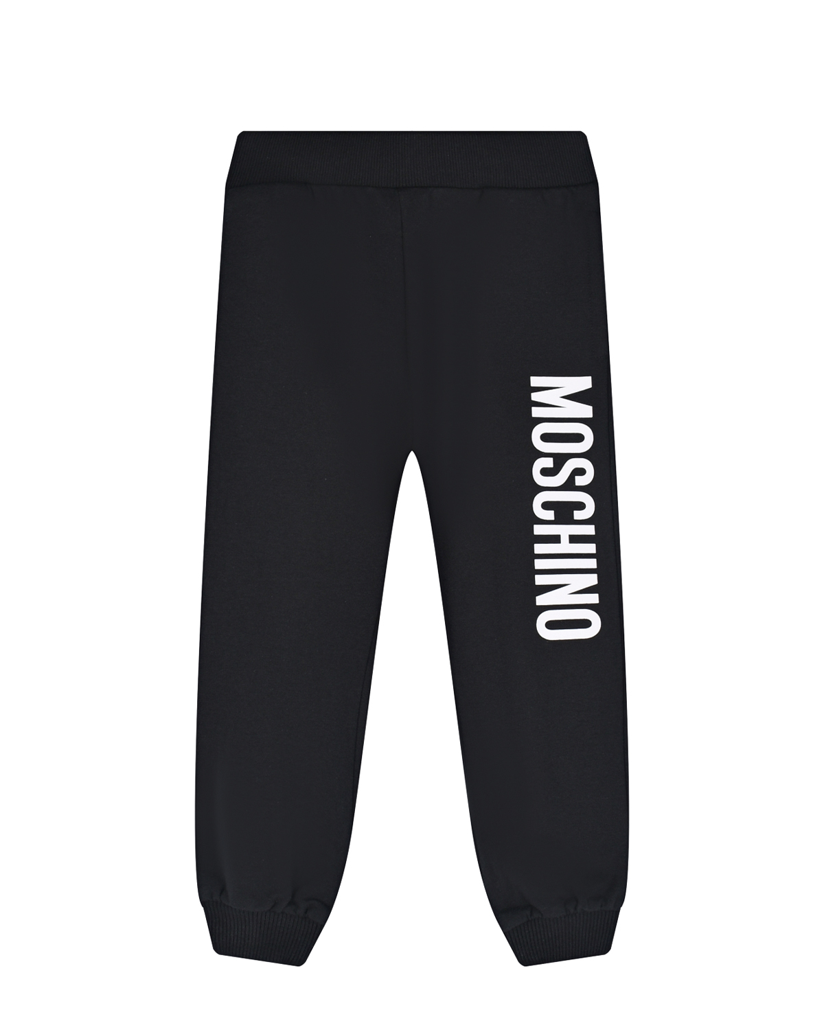Черные спортивные брюки с лого Moschino детские, размер 104, цвет черный - фото 1