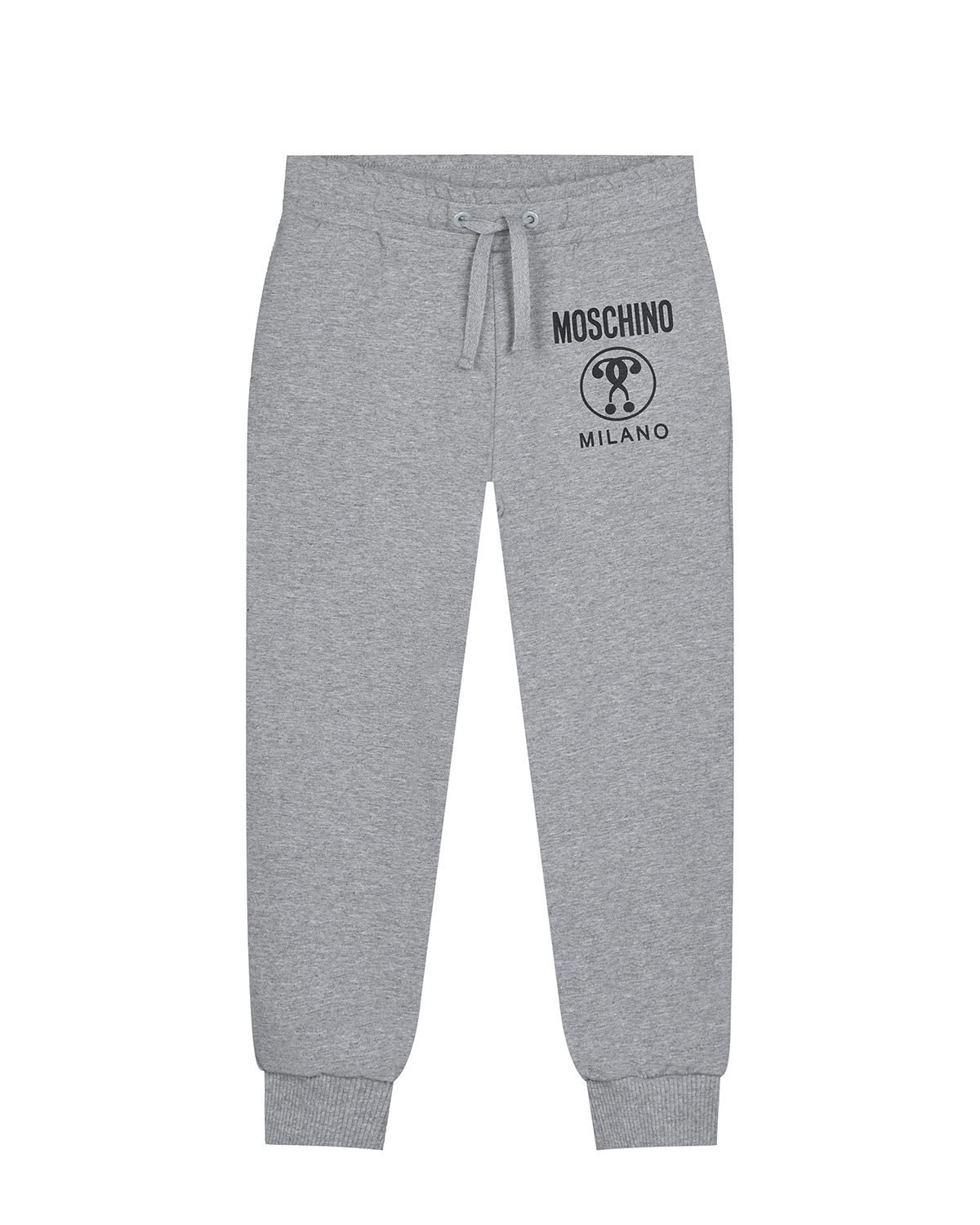 Серые спортивные брюки с лого Moschino детские, размер 140, цвет серый