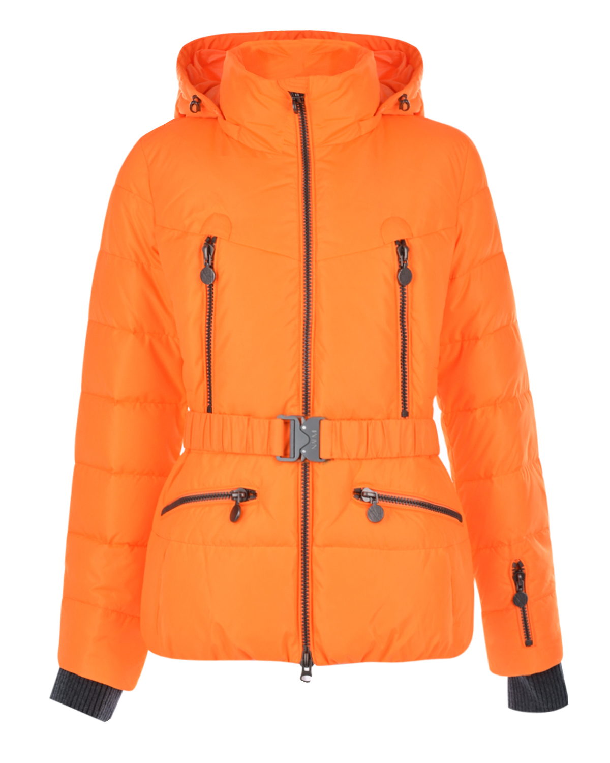 Оранжевая приталенная куртка Naumi, размер 40, цвет нет цвета