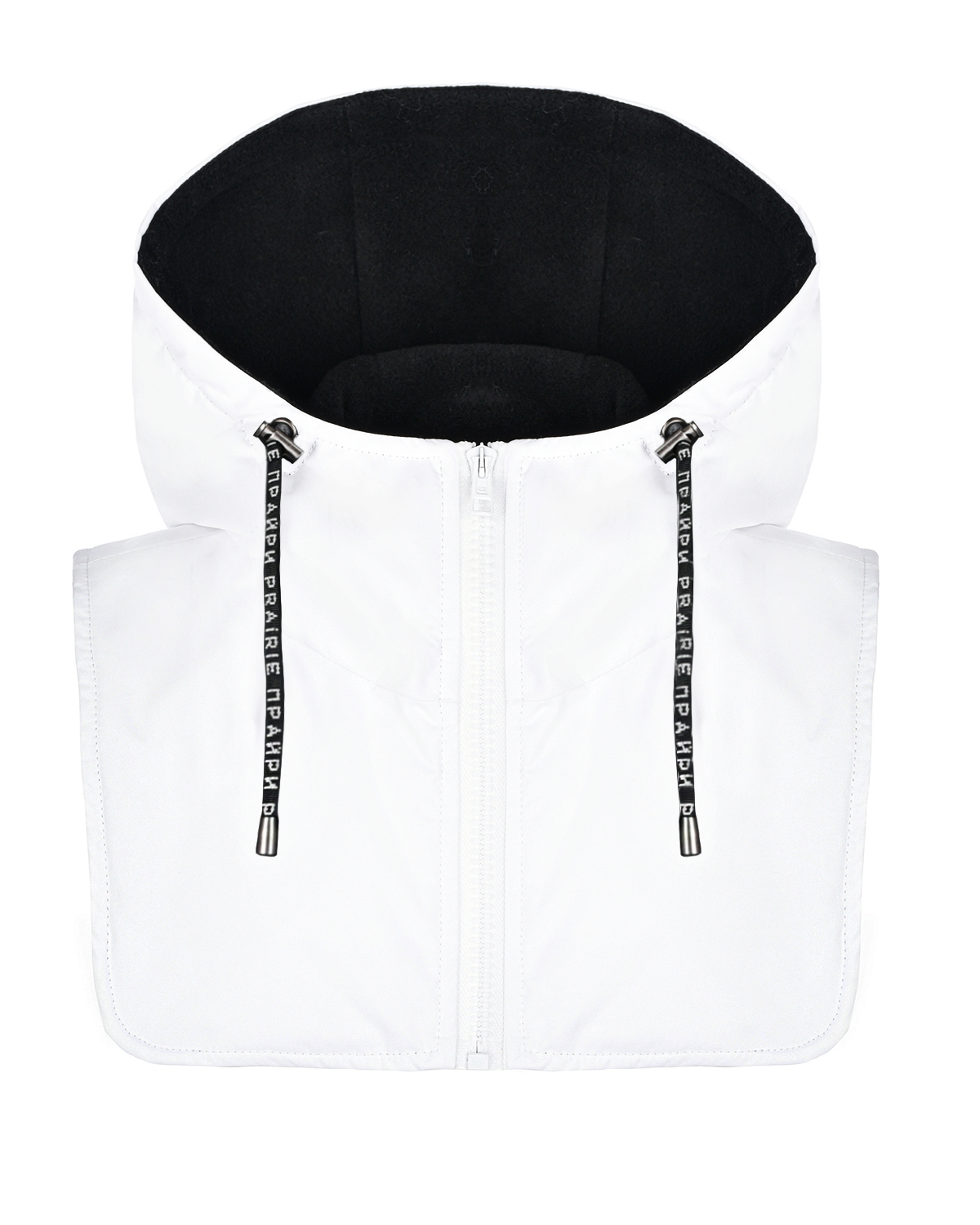 Белая шапка-шлем с флисовой подкладкой PRAIRIE Saint Petersburg детская, размер 54, цвет белый