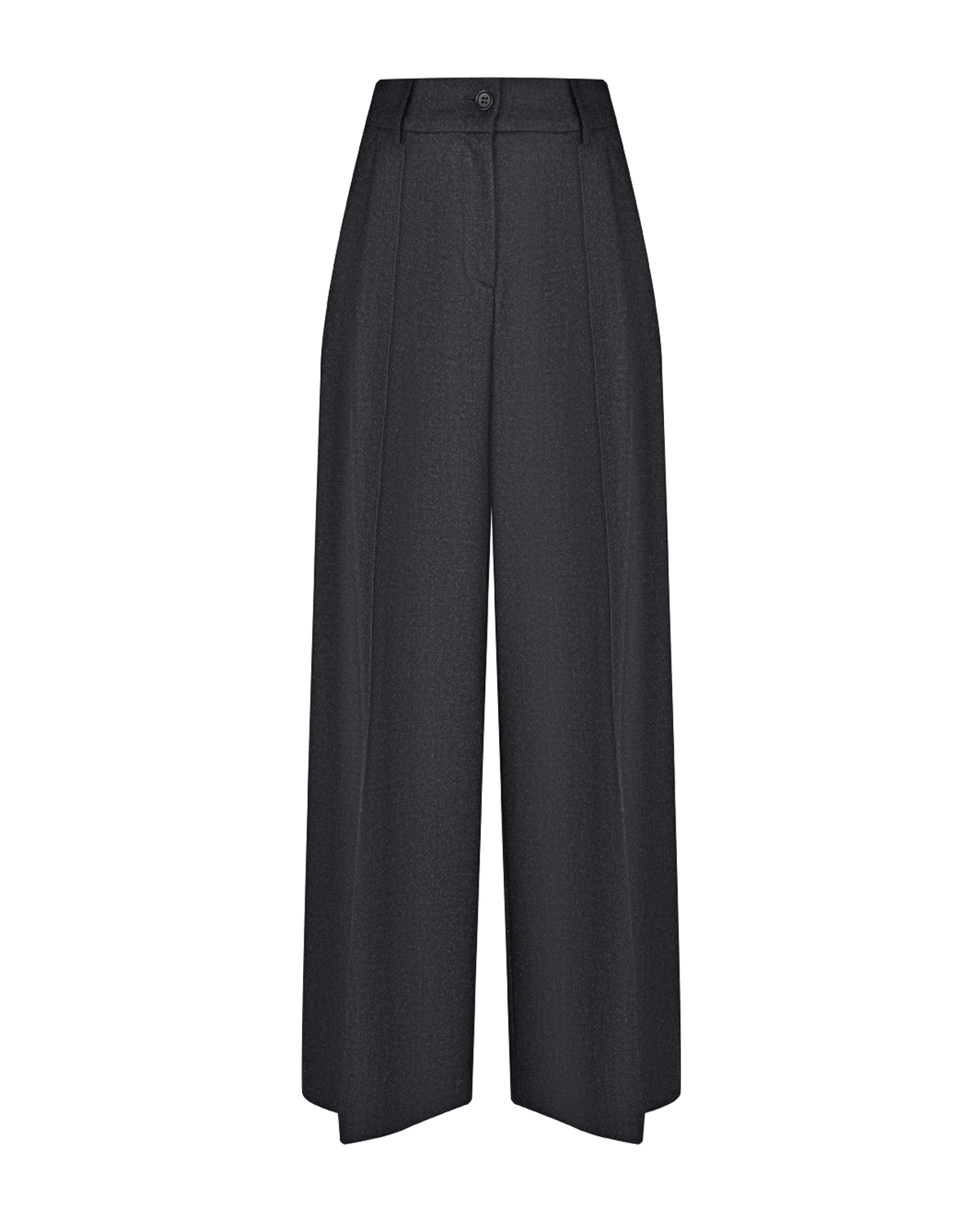 Серые шерстяные брюки палаццо Parosh, размер 42, цвет серый - фото 1