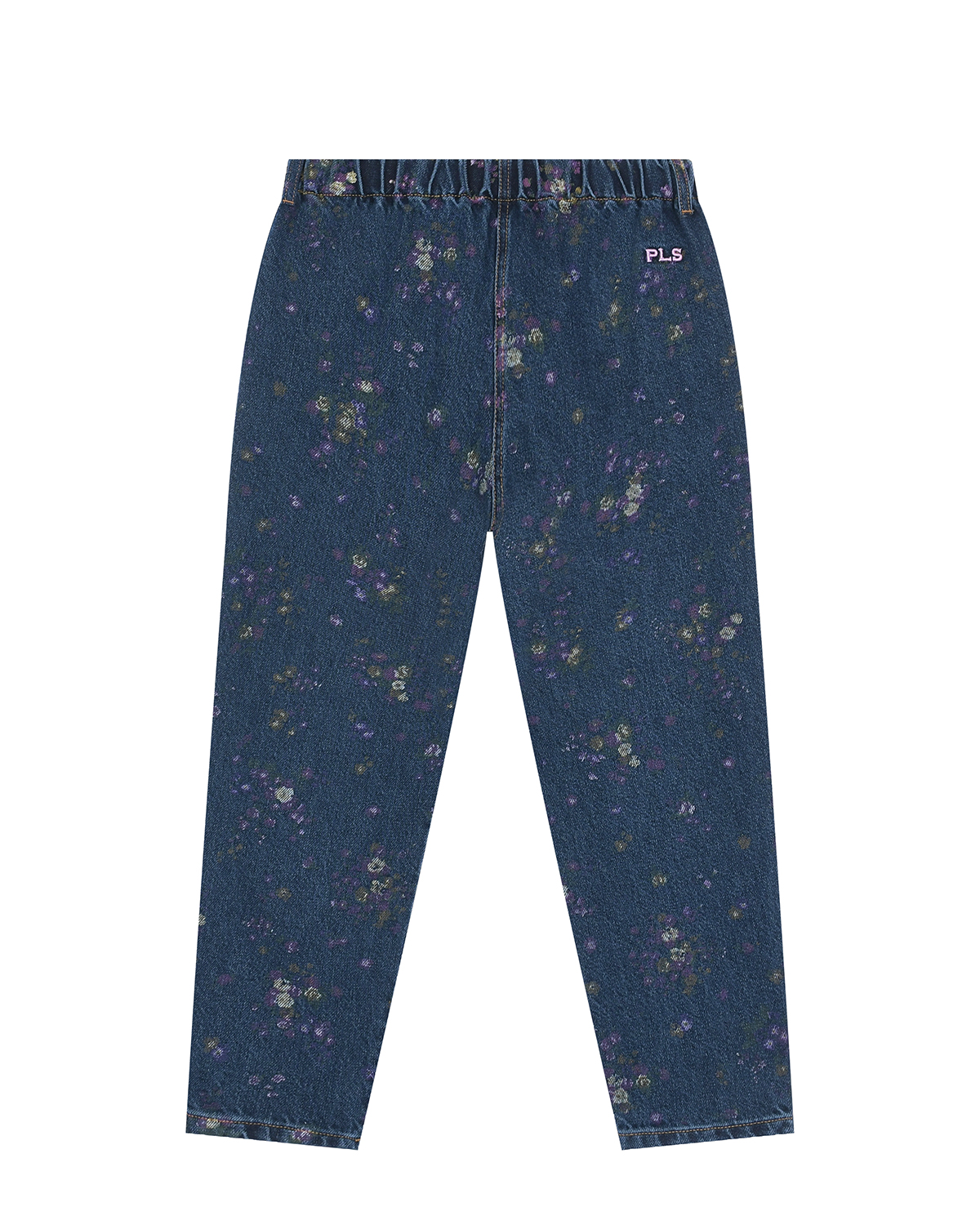 Синие джинсы с цветочным принтом Philosophy детские, размер 152 - фото 2