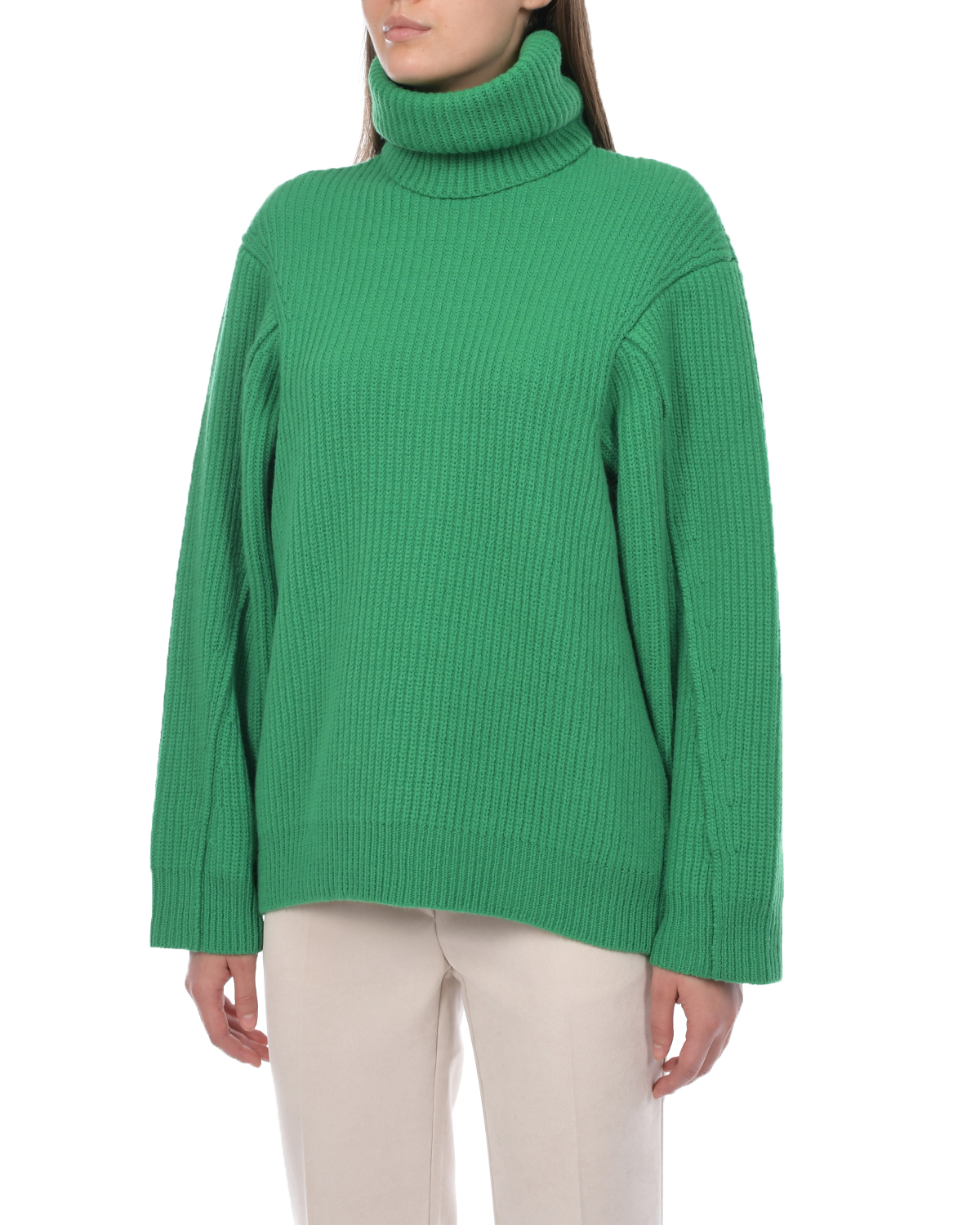 Зеленый базовый свитер Philosophy Di Lorenzo Serafini, размер 42 - фото 8