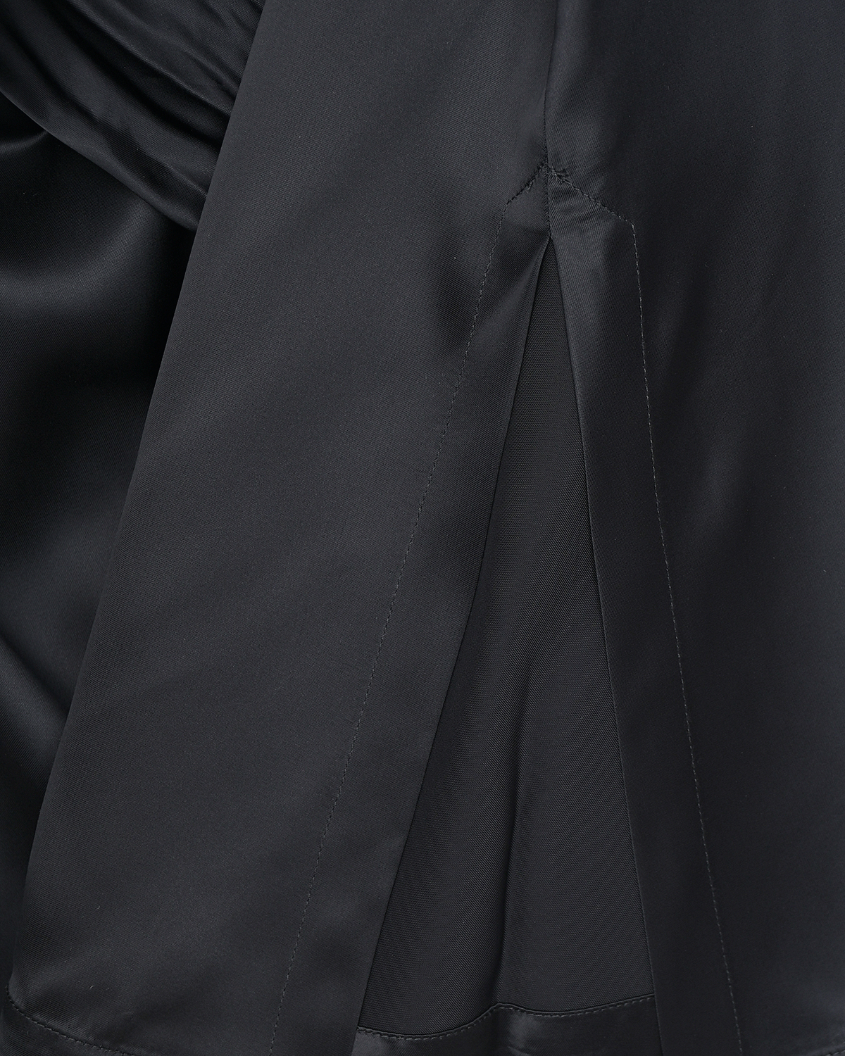 Черное платье с длинными расклешенными рукавами ROHE, размер 44, цвет черный - фото 6