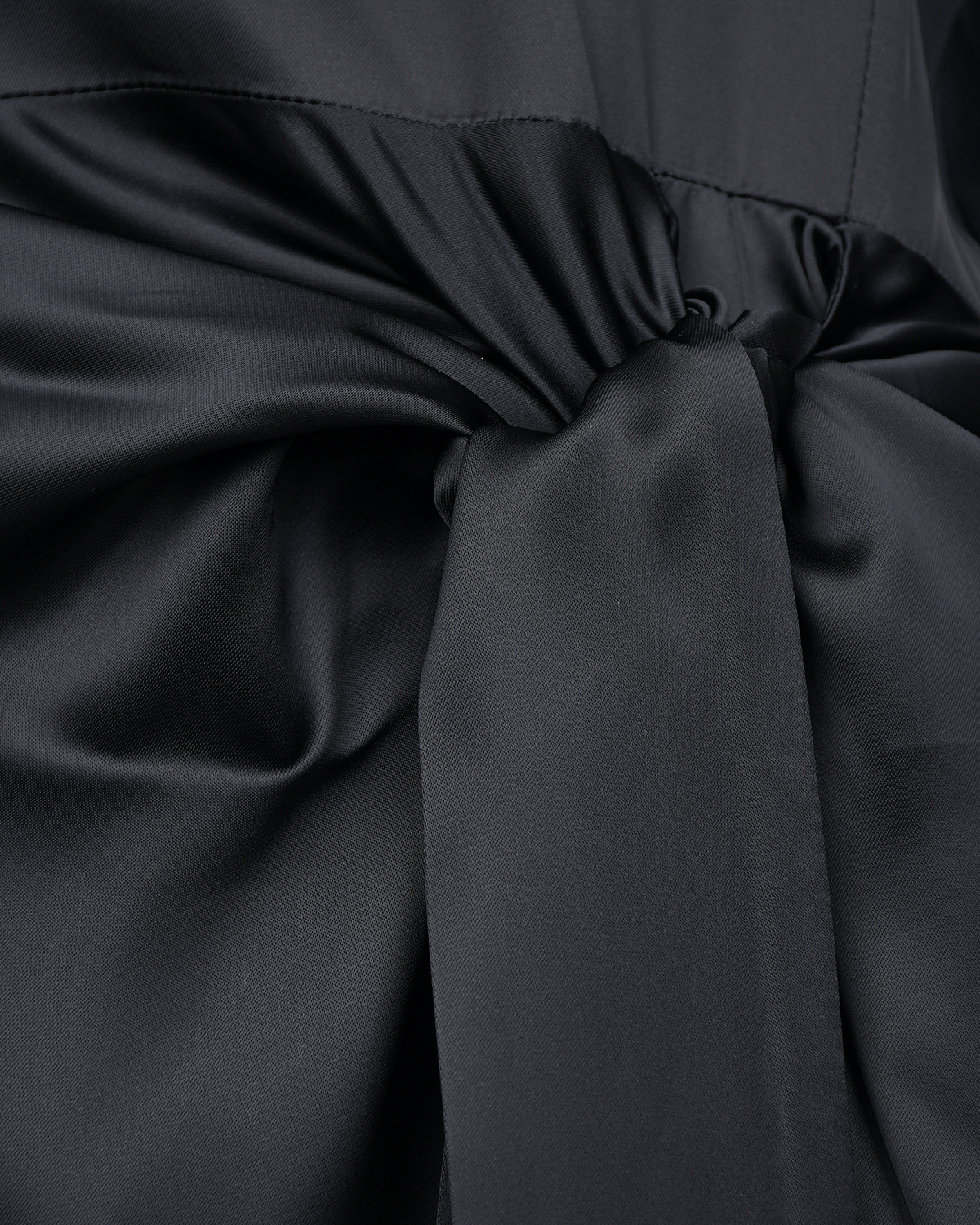Черное платье с длинными расклешенными рукавами ROHE, размер 44, цвет черный - фото 8