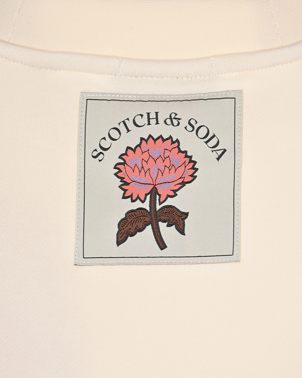 Свитшот кремового цвета с вышивкой Scotch&Soda детский, размер 104 - фото 3