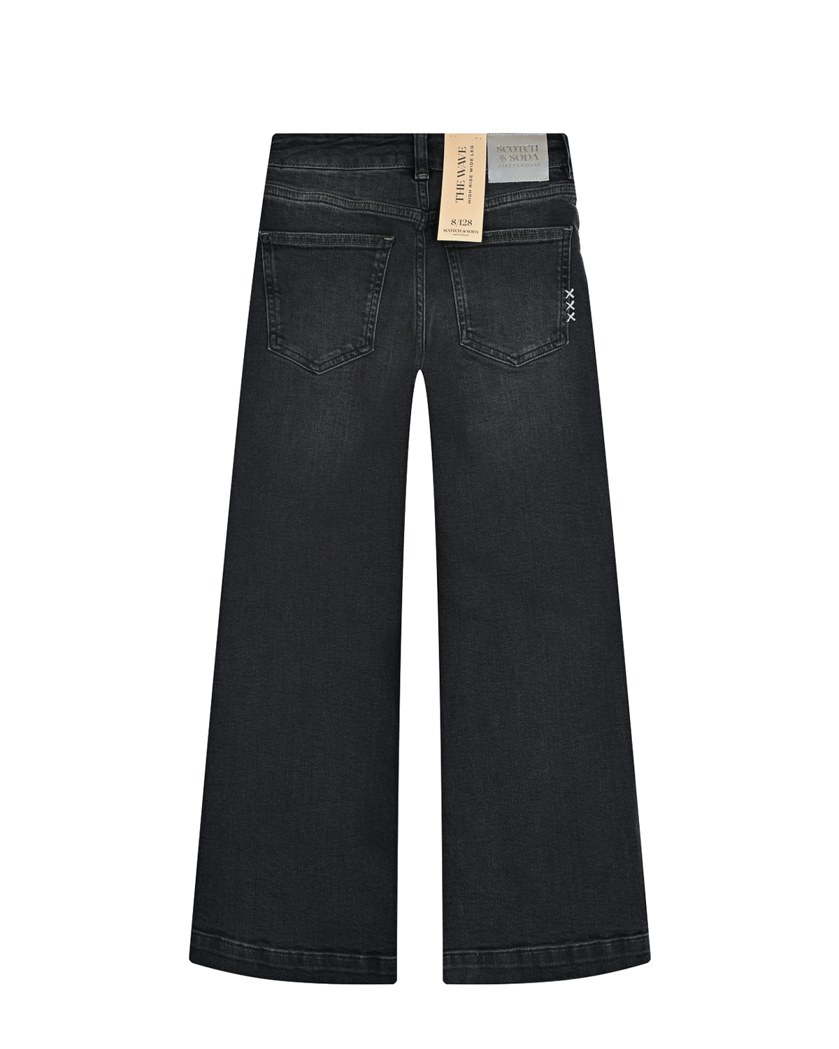Темно-серые широкие джинсы Scotch&Soda детское, размер 128, цвет серый - фото 2