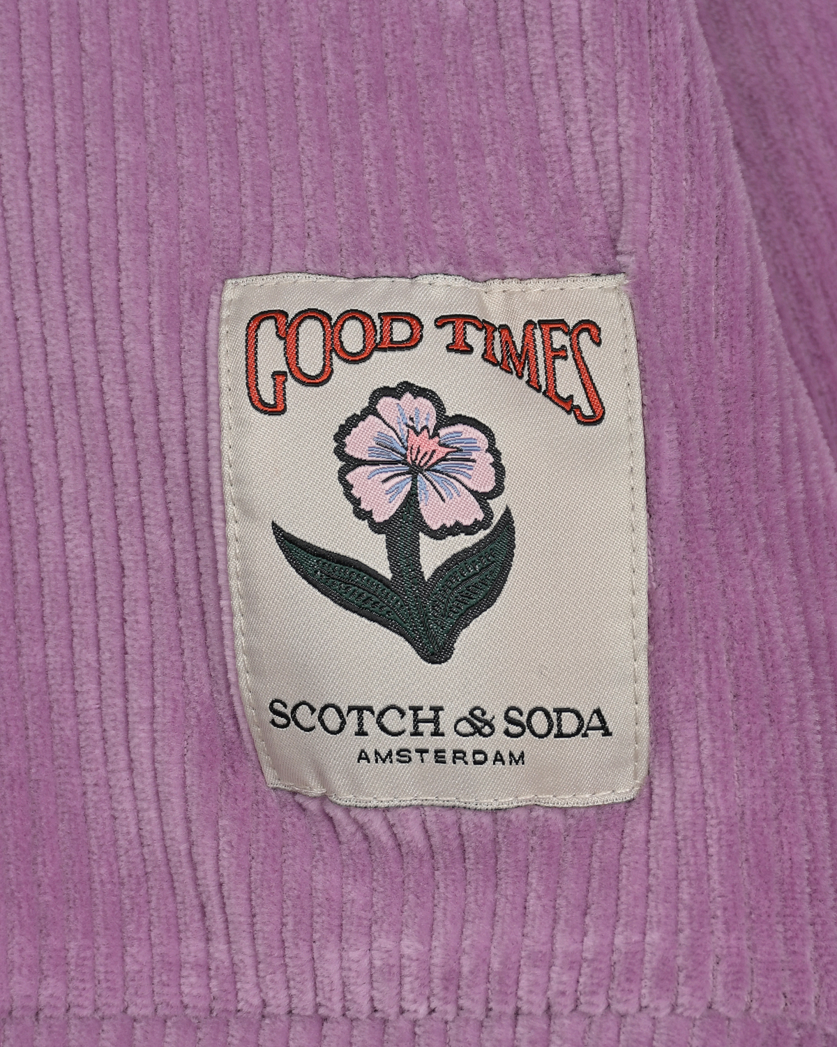 Свитшот сиреневого цвета с нашивкой Scotch&Soda детский, размер 104 - фото 3