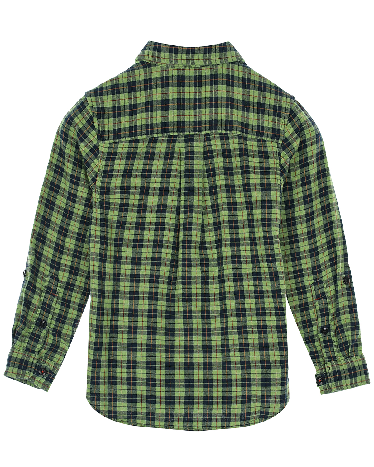 Рубашка в черно-зеленую клетку Scotch&Soda детская, размер 116, цвет мультиколор - фото 2