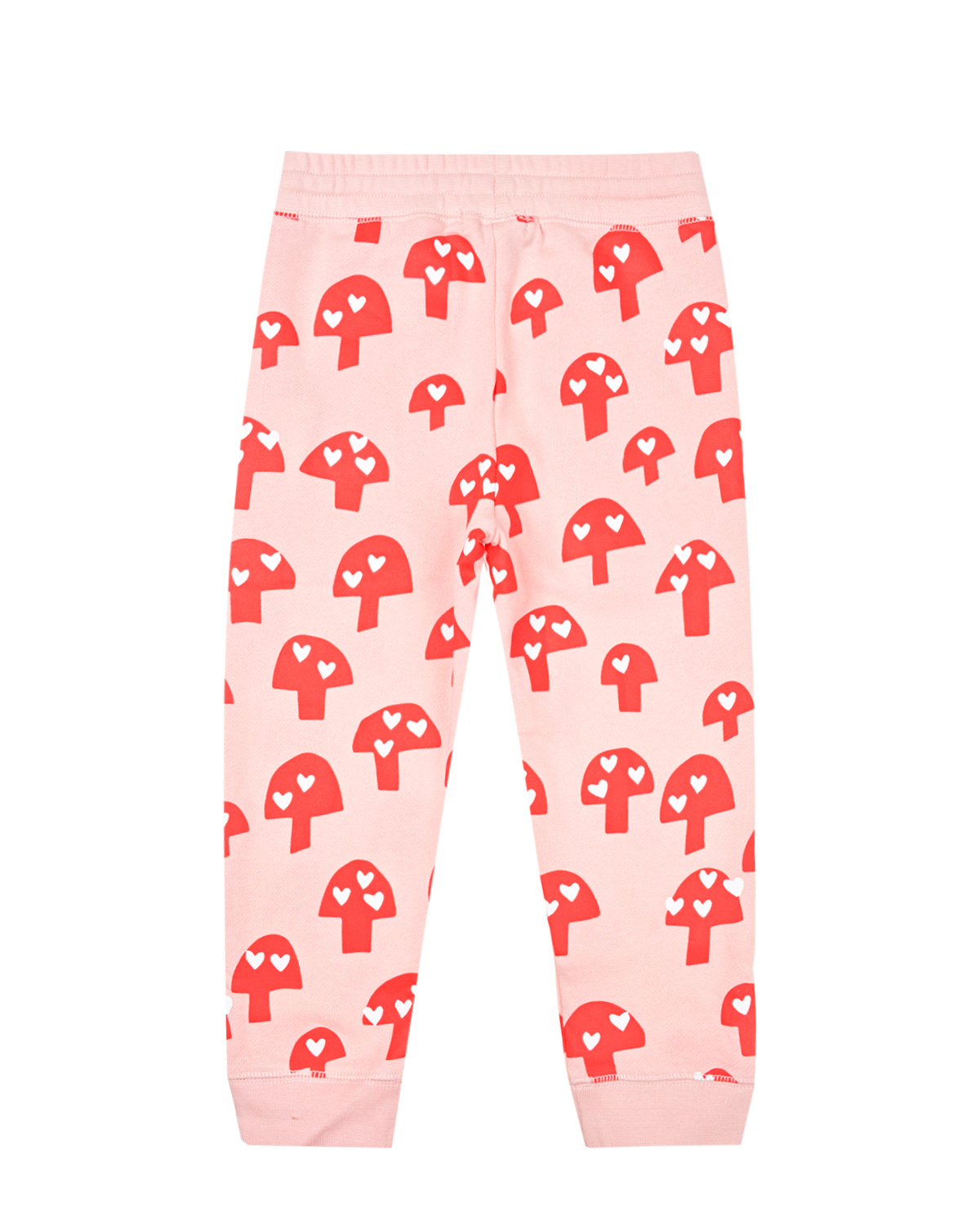 Розовые спортивные брюки с принтом "грибы" Stella McCartney детские, размер 98, цвет розовый - фото 2