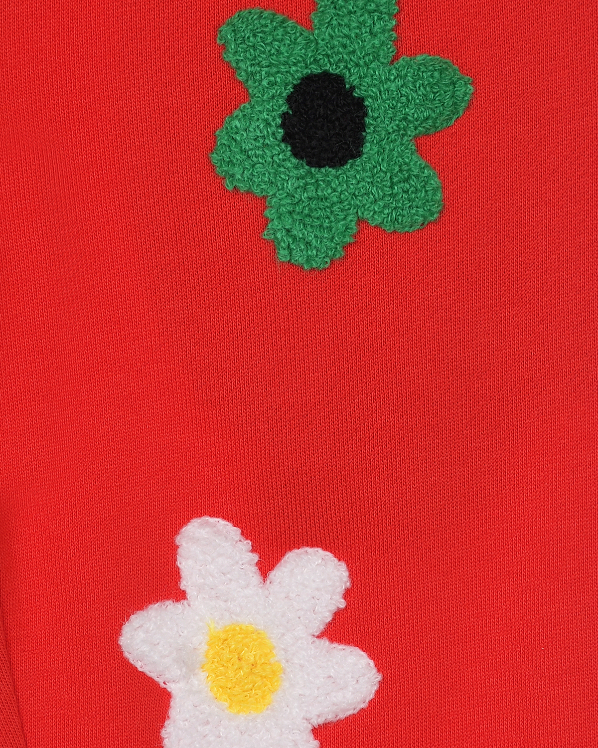 Красные спортивные брюки с аппликацией "цветы" Stella McCartney детские, размер 92 - фото 3
