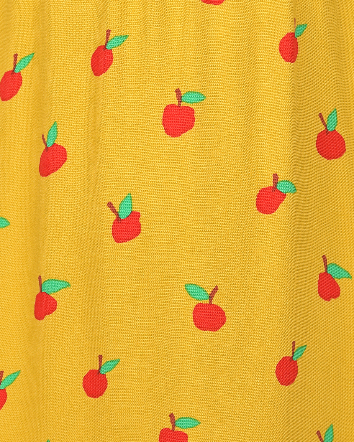 Платье горчичного цвета с принтом "яблоки" Stella McCartney детское, размер 104 - фото 3