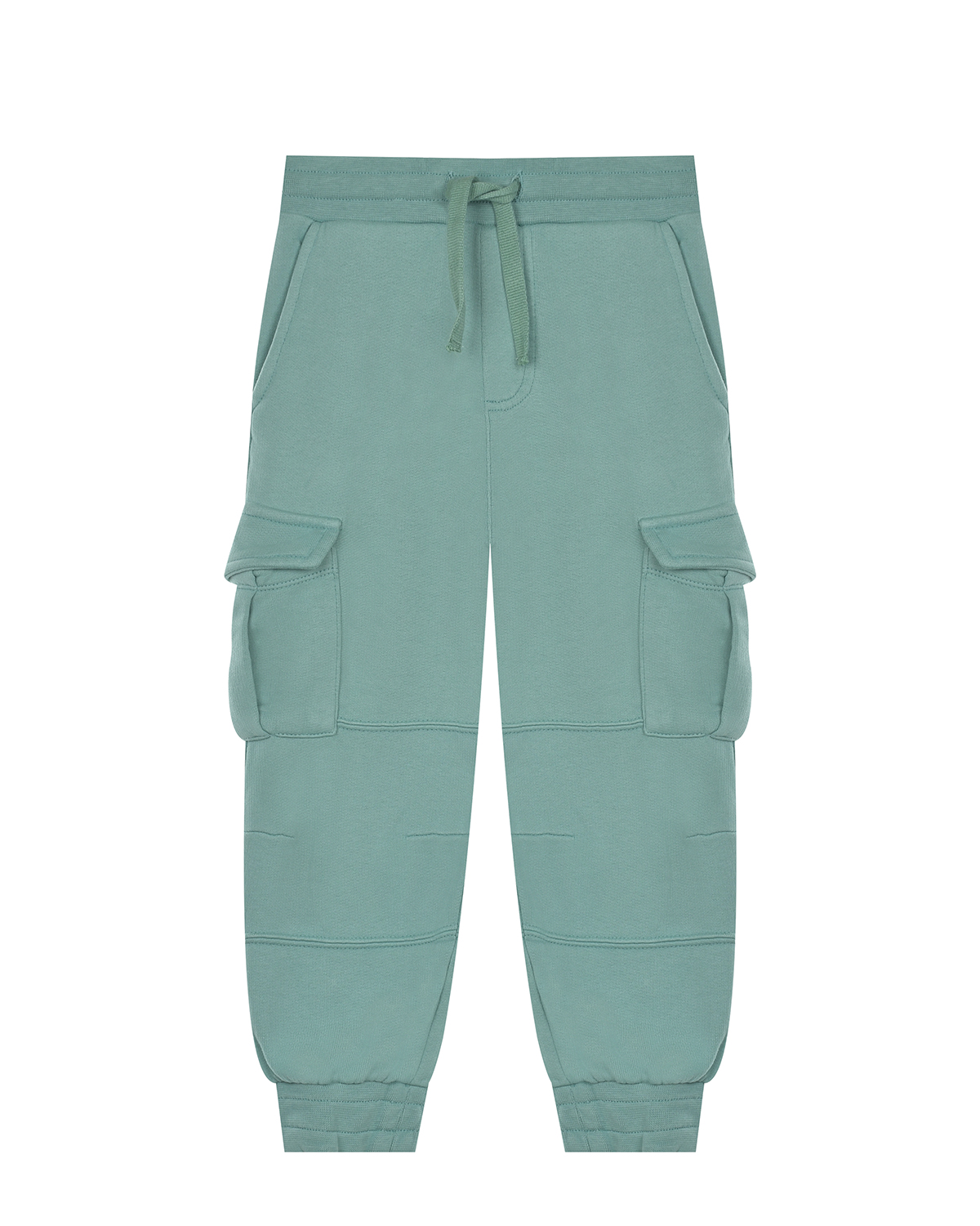 Зеленые спортивные брюки с карманами карго Stella McCartney детские, размер 116, цвет зеленый - фото 1