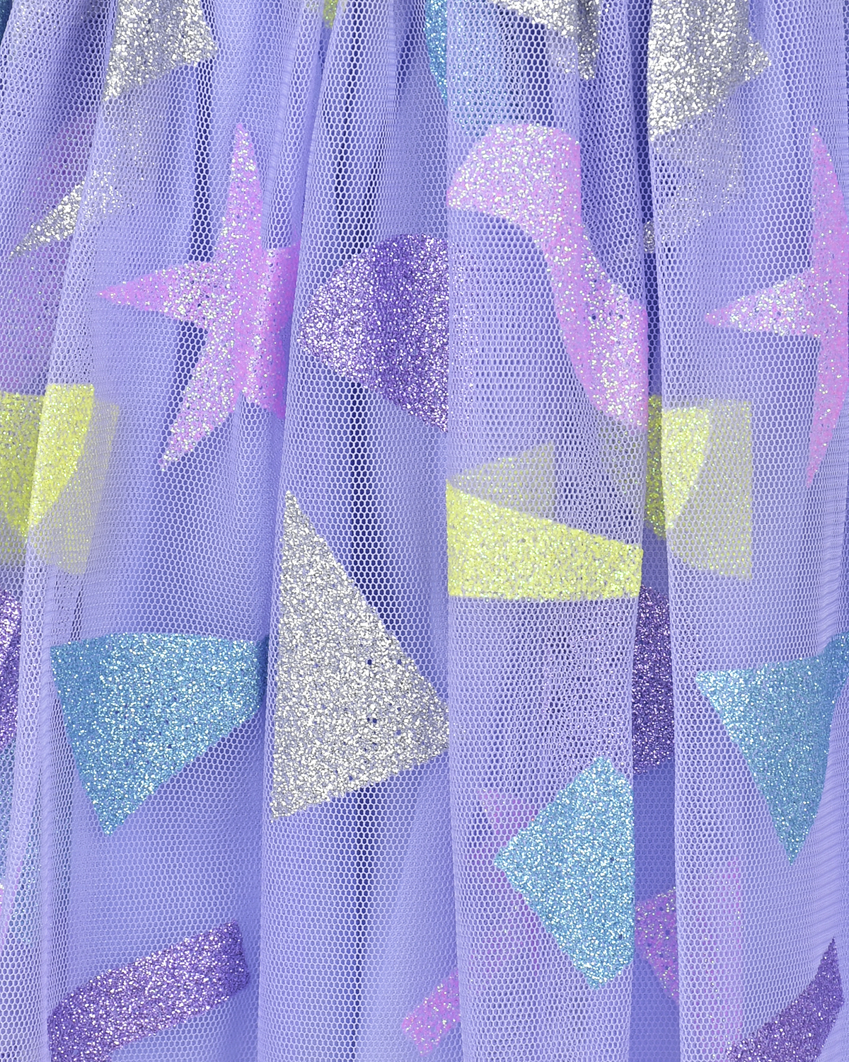 Двухслойная юбка с геометрическим принтом Stella McCartney детская, размер 110, цвет мультиколор - фото 3