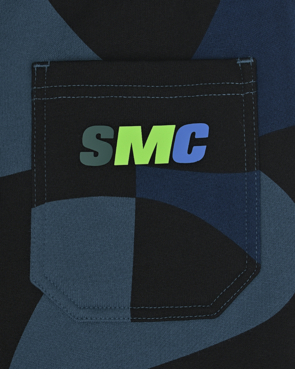 Черно-синие спортивные брюки Stella McCartney детское, размер 152, цвет мультиколор - фото 3