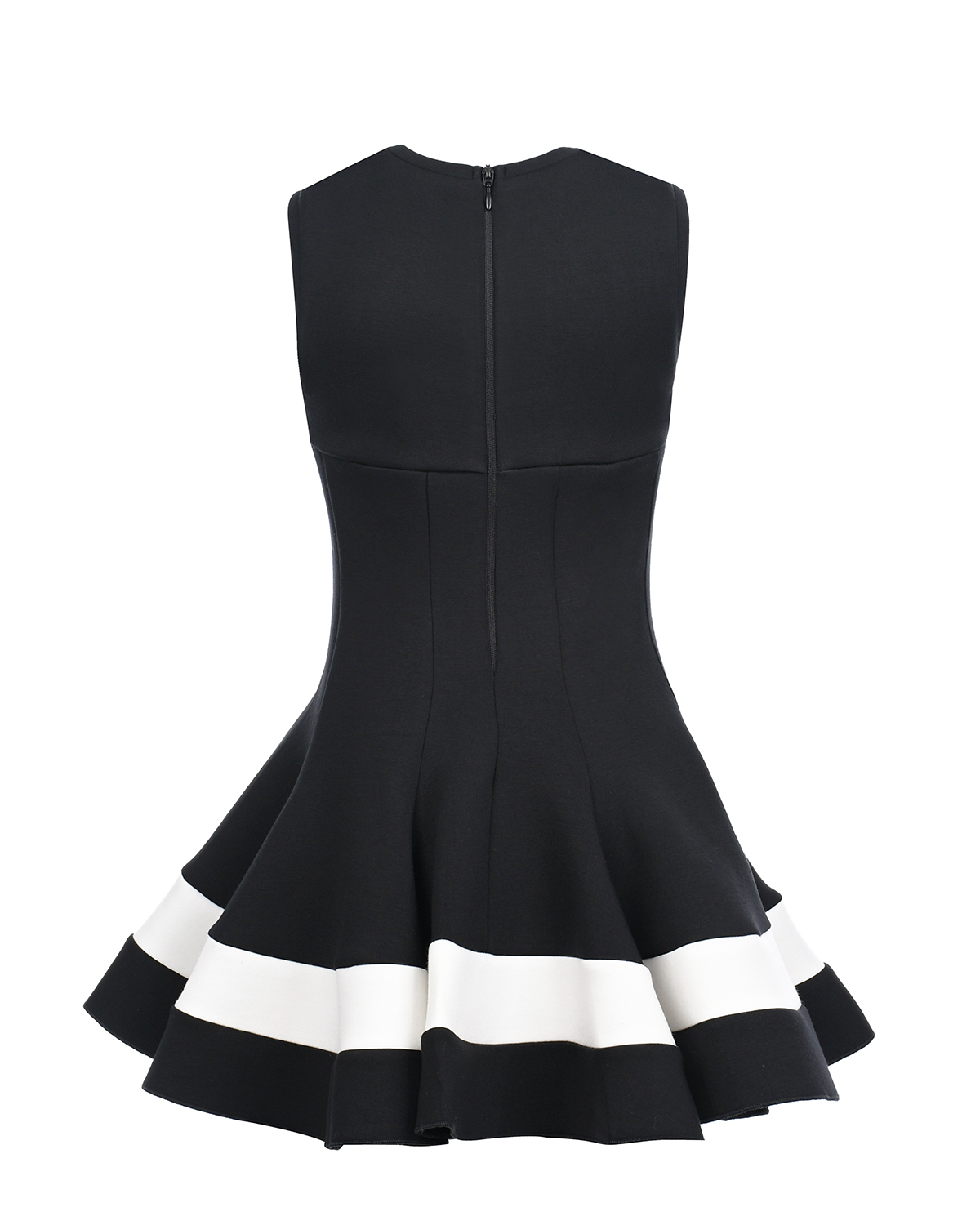Черное платье с белой полосой по подолу TWINSET детское, размер 128, цвет черный - фото 2